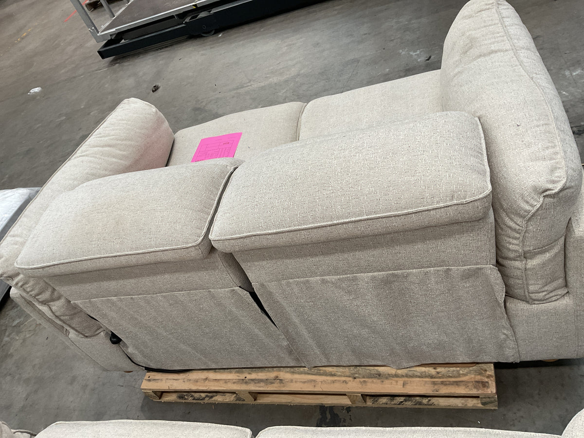NZ CLZ20682 1 PCE SORRENTO ELECTRIC RECLINER SOFA 2S SANCY OYSTER (2 MOTION)