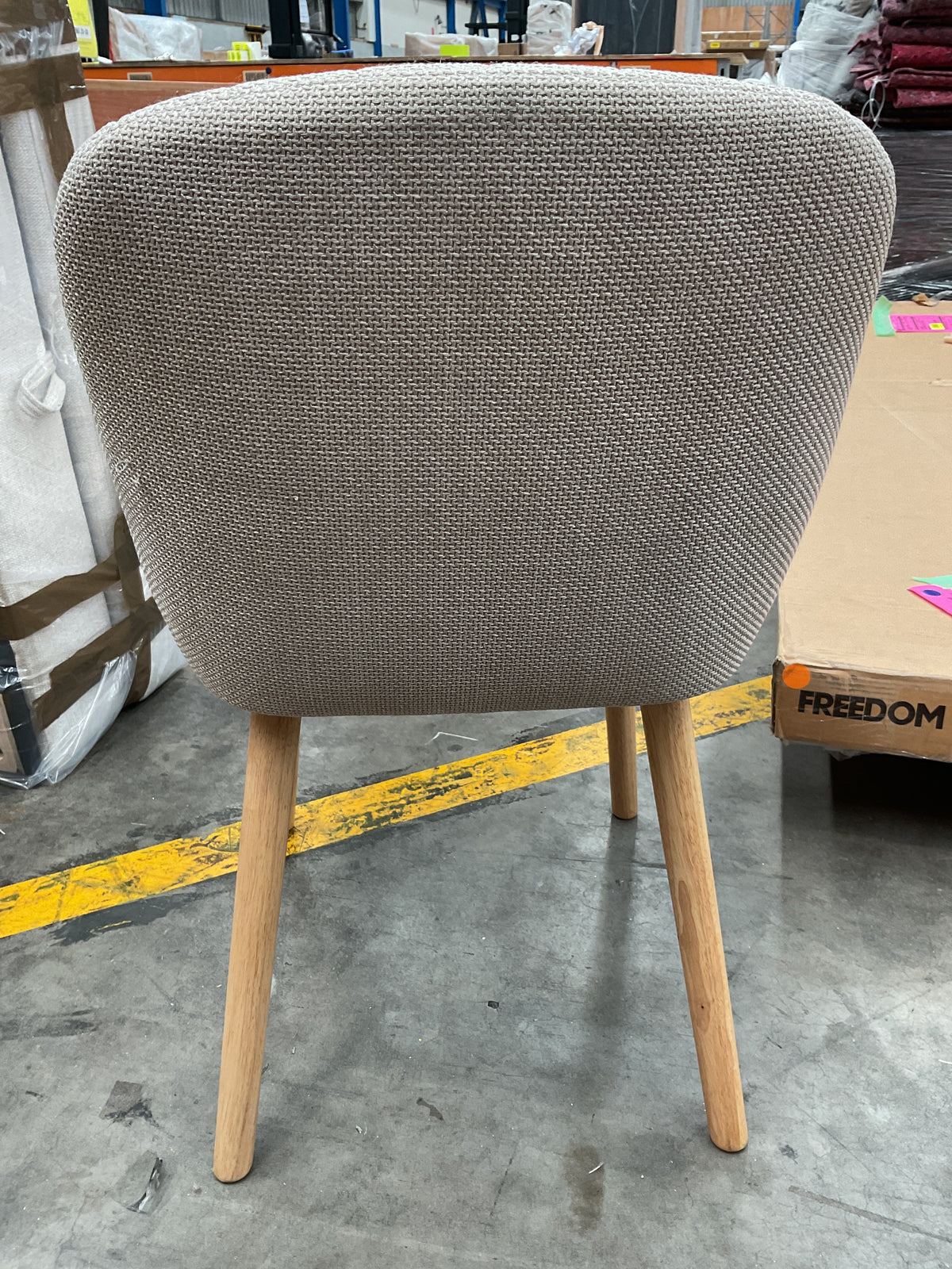 NZ CLZ20691 1 PCE PALMER DINING CHAIR BEIGE