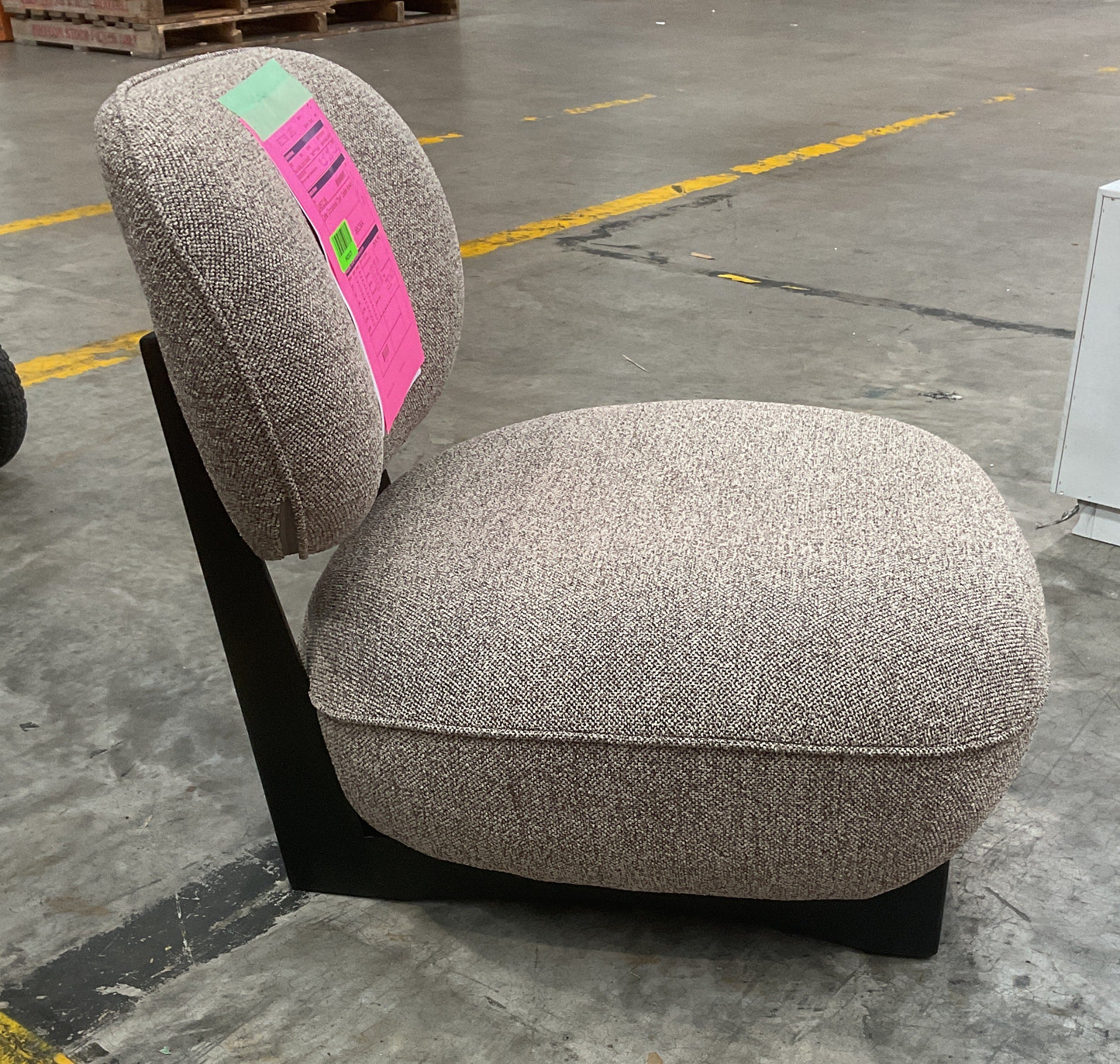 NZ PRZ20278 1 PCE CEBU OCCASIONAL CHAIR COBBLE BROWN