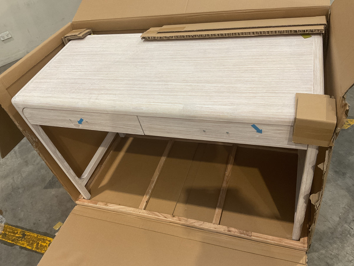 NZ PRZ20281 1 PCE PALOMA DESK 120X55CM WHITEWASH