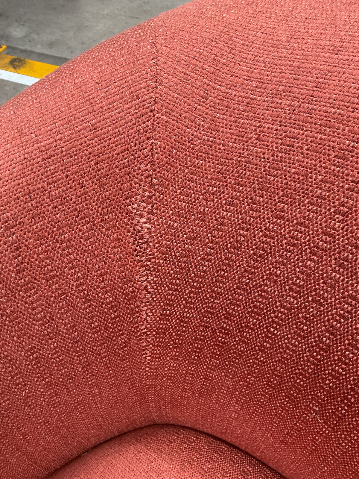 NZ CLZ20687 1 PCE COBBLE OCCASIONAL ARMCHAIR 1S ETON INDIAN RED