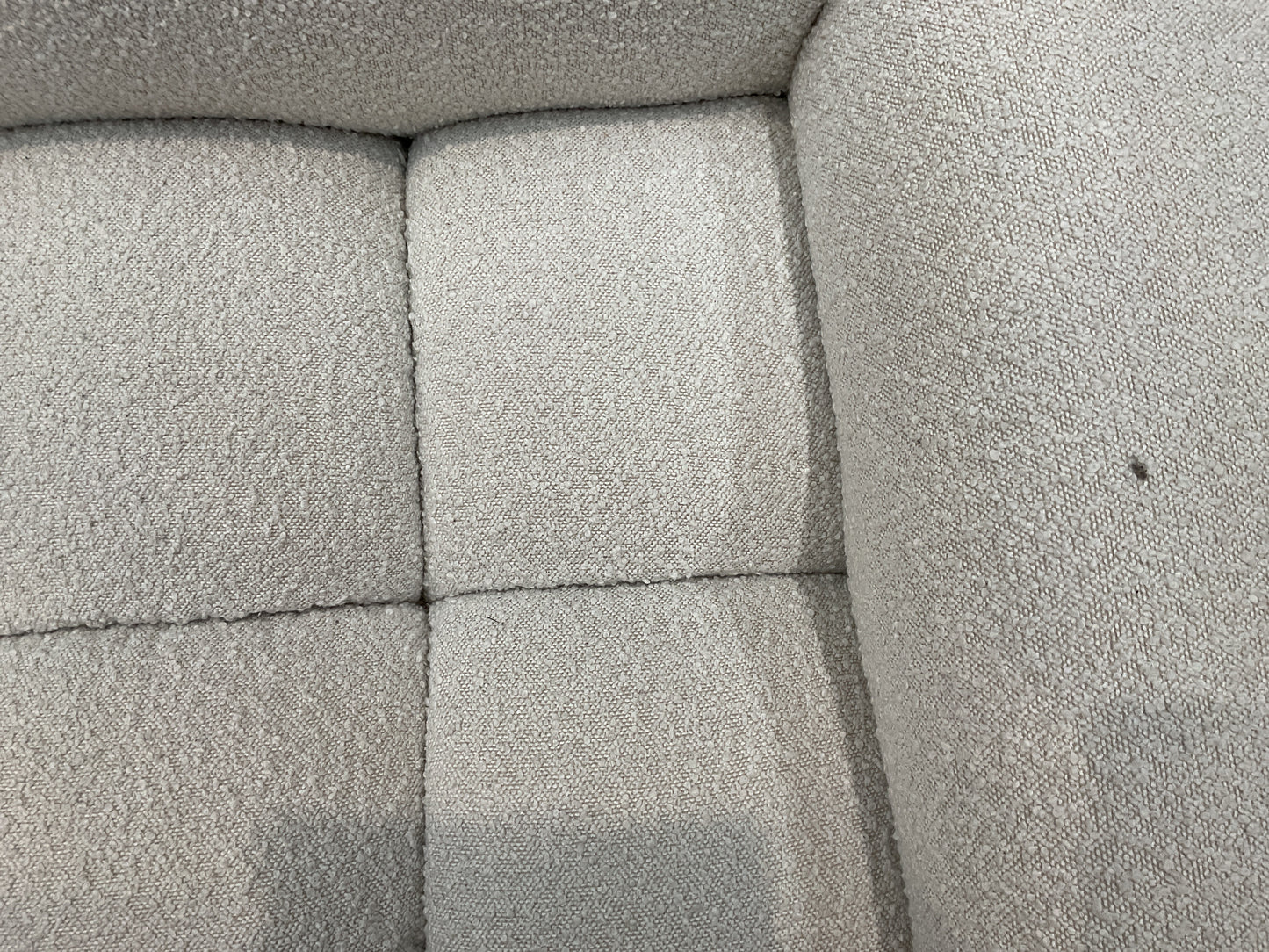 NZ CLZ20616 1 PCE AERO SOFA 3S JACQUARD BOUCLE CREAM