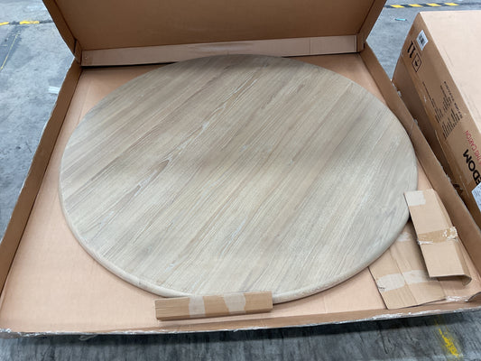 NZ PRZ20296 2 PCE HUDSON DINING TABLE - ROUND 150CM  NATUR