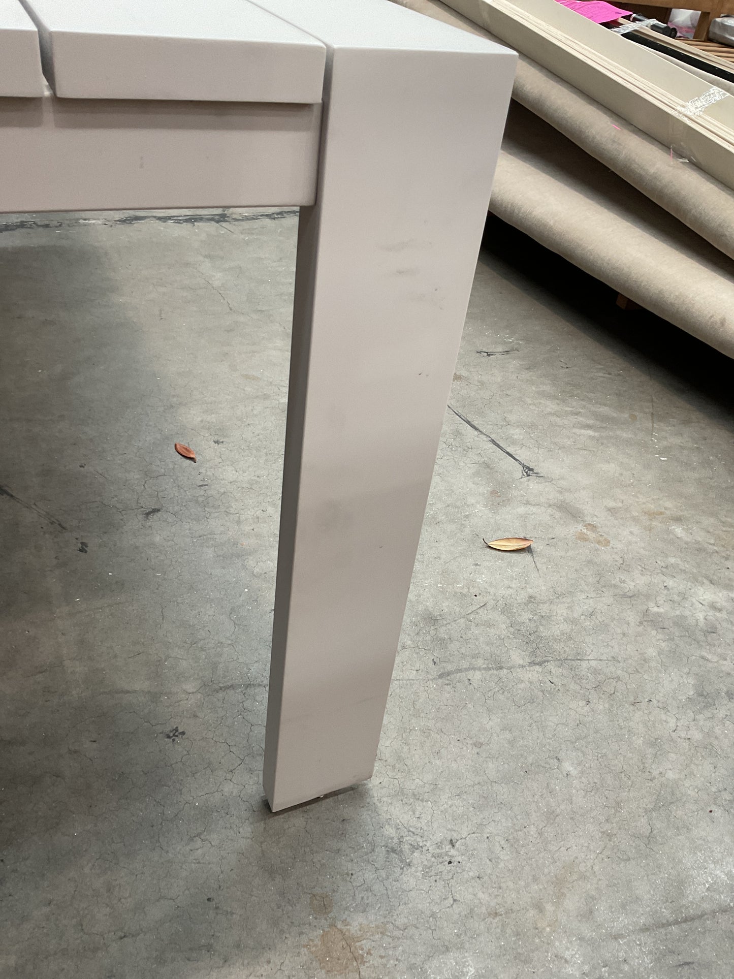 NZ CLZ20620 1 PCE ATAMAN DINING TABLE 240X111.5CM ALUMINIUM OFF WHITE