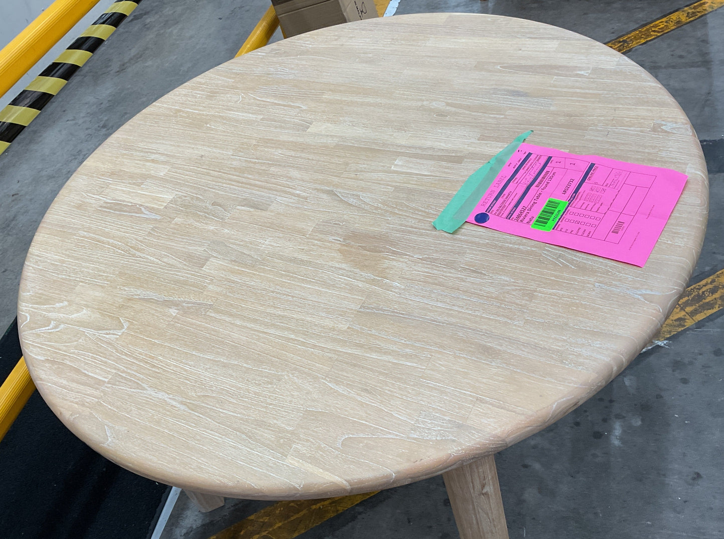 NZ PRZ20266 1 PCE RIVIERA DINING TABLE - ROUND 120CM NATU