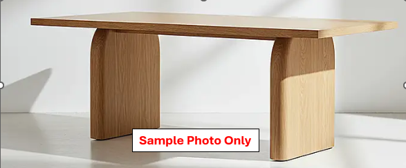 NZ CLZ20584 2 PCE PACIFICA DINING TABLE 220X100CM NATURAL