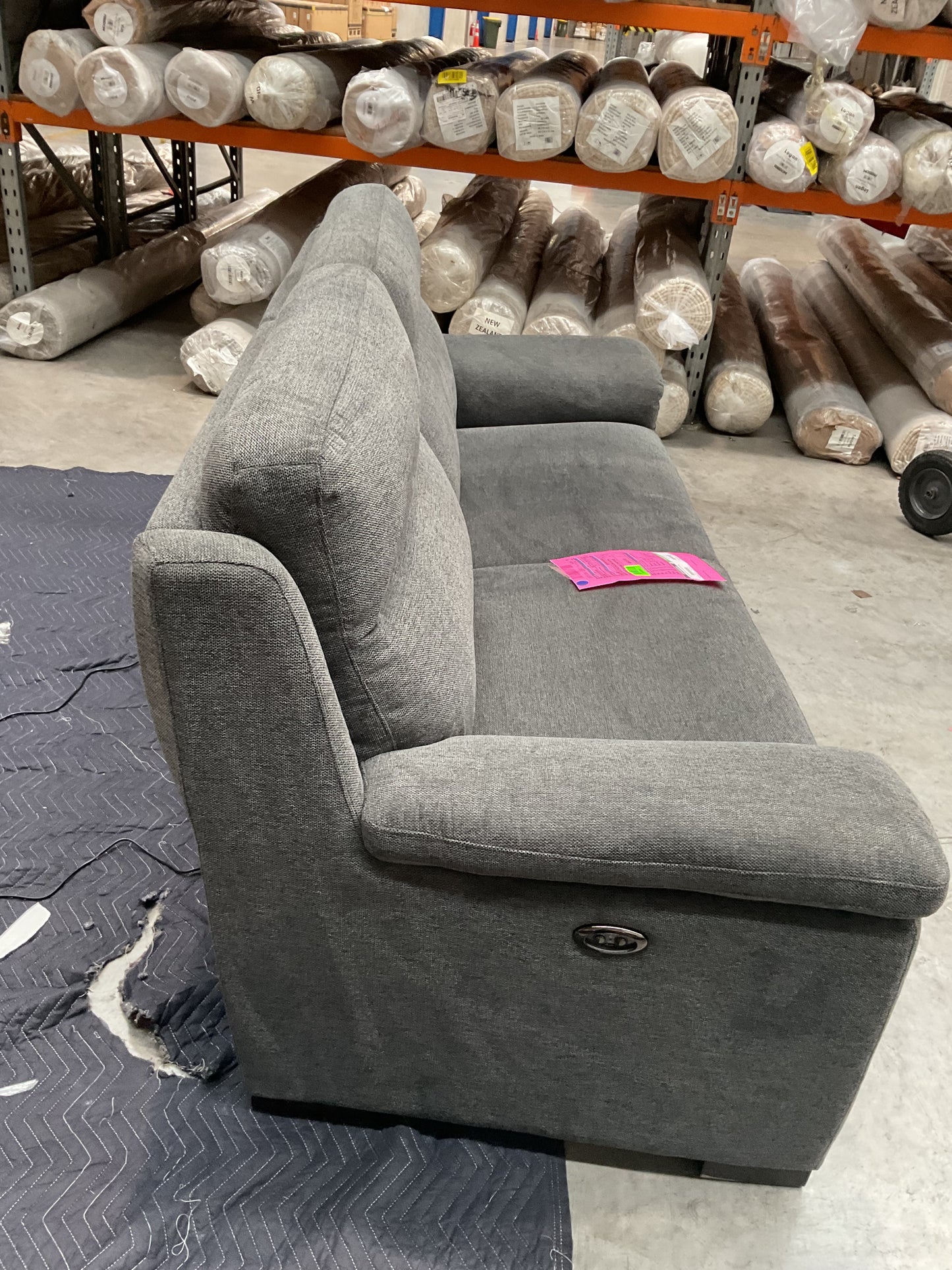 NZ PRZ20204 Barret Electric Recliner Sofa 2.5S Belfast Storm (2 Motion)