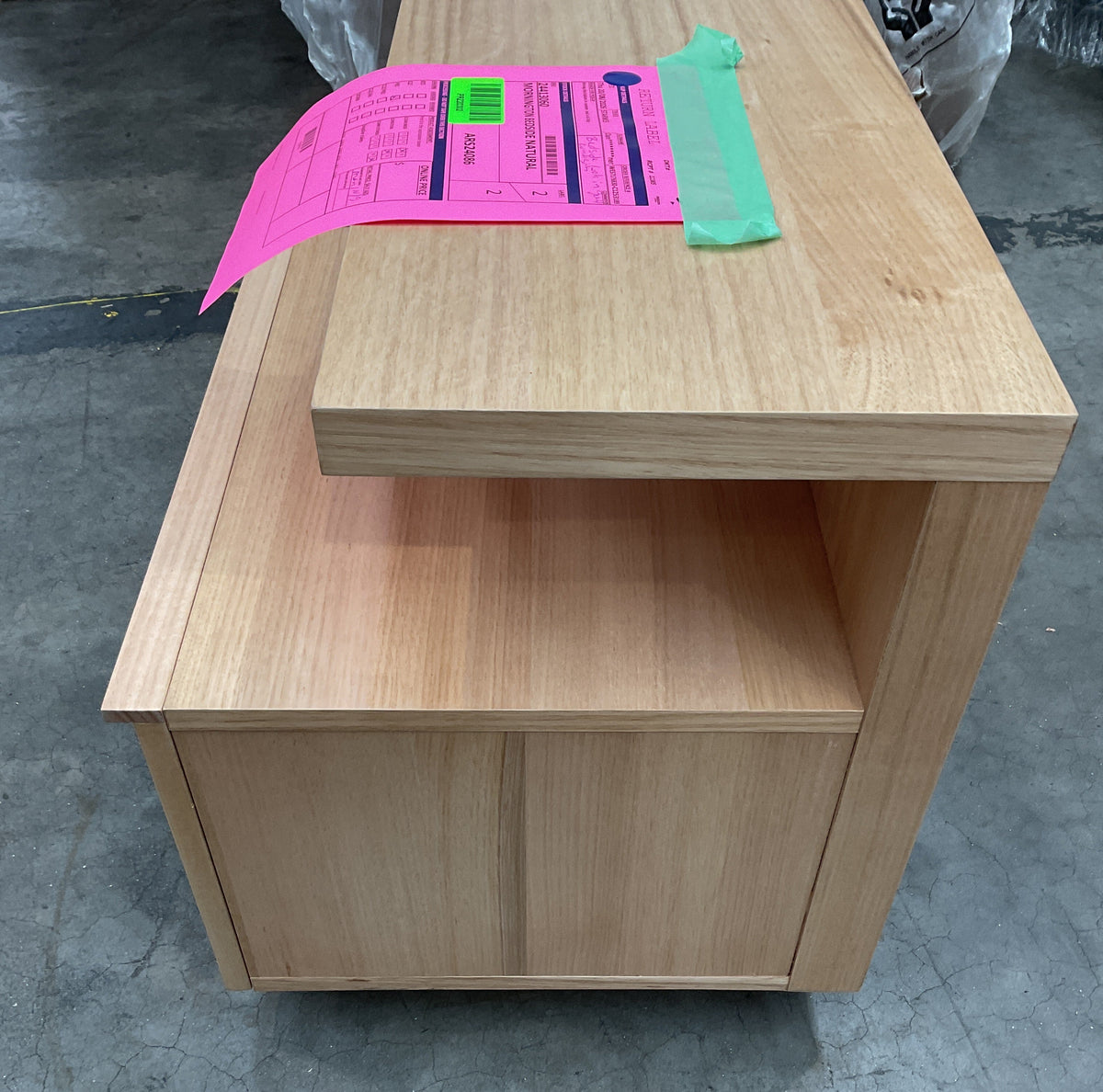 NZ PRZ20302 1 PCE MORNINGTON BEDSIDE 1 DRAWER NATURAL