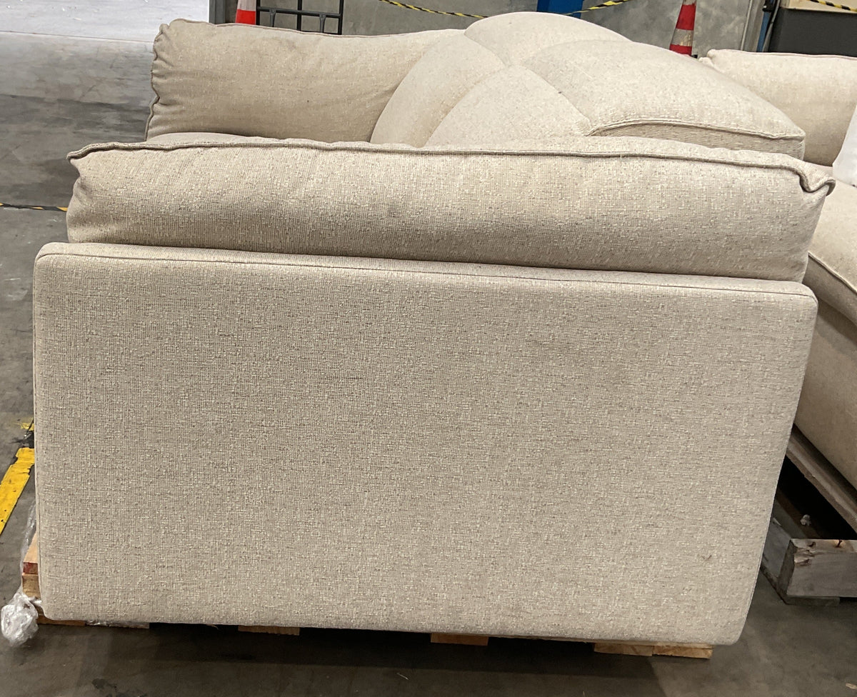 NZ CLZ20682 1 PCE SORRENTO ELECTRIC RECLINER SOFA 2S SANCY OYSTER (2 MOTION)