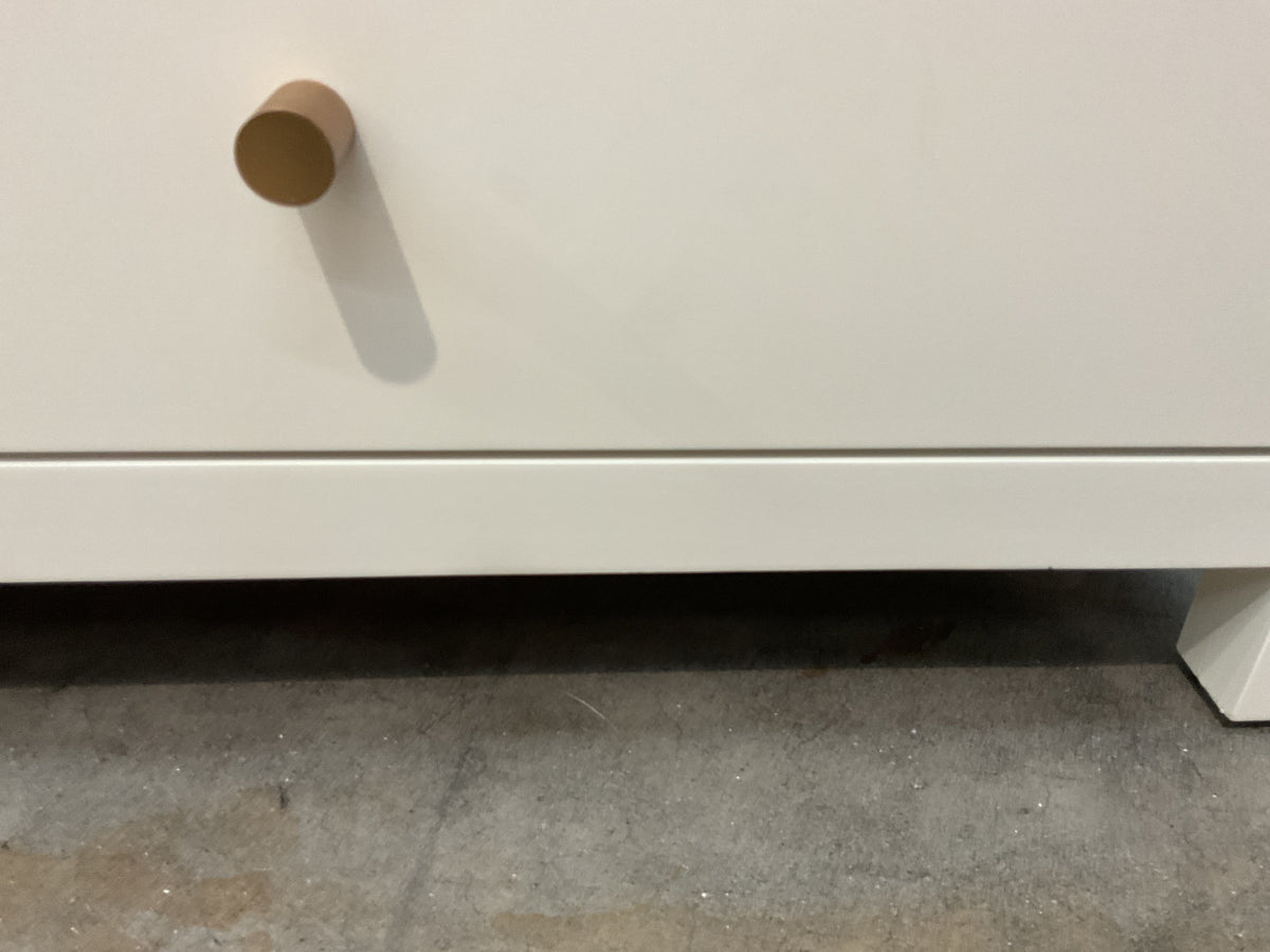 NZ CLZ20629 | 1 PCE | DOVER BEDSIDE TABLE 2 DRAWER WHITE