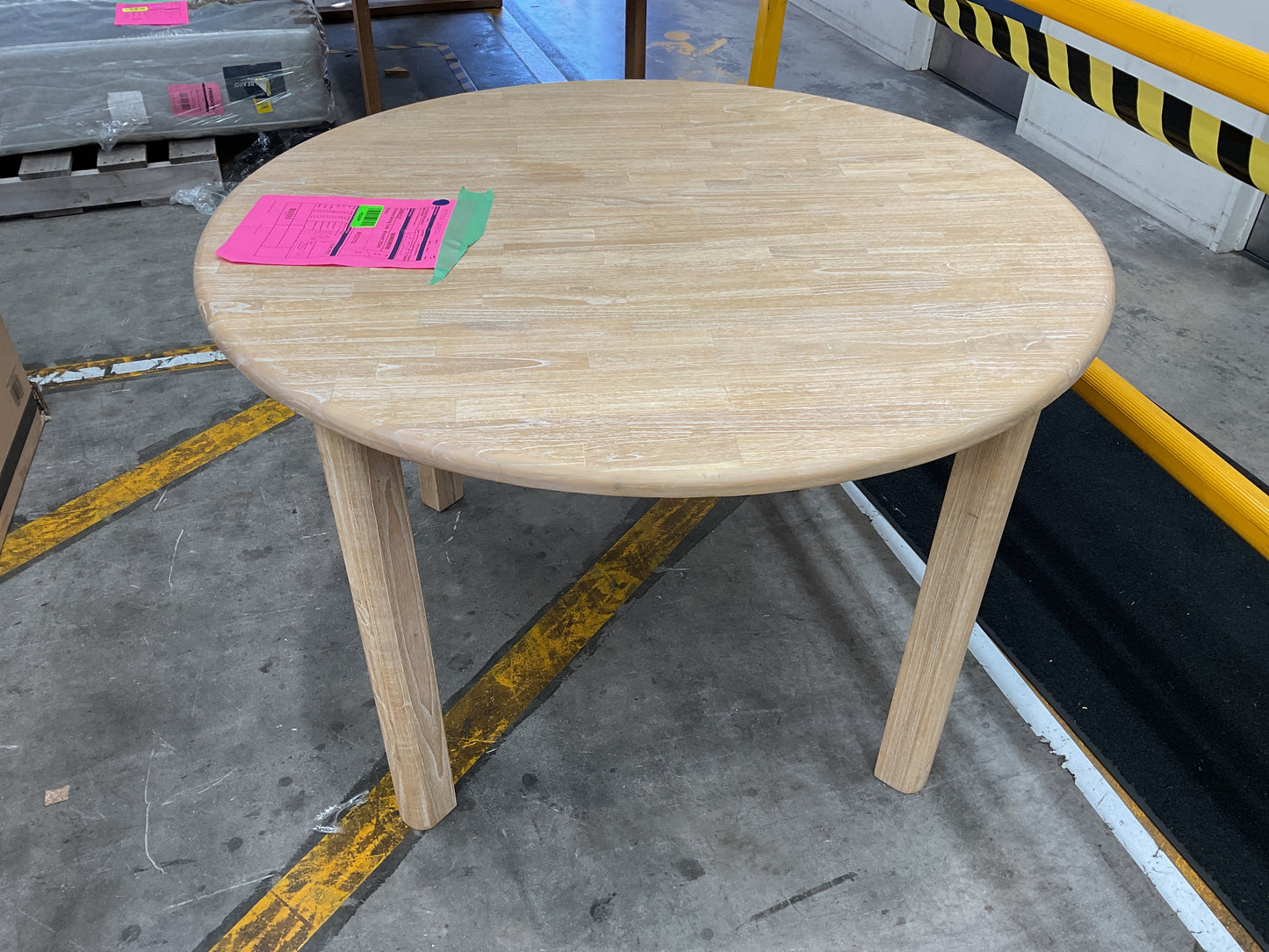 NZ PRZ20266 1 PCE RIVIERA DINING TABLE - ROUND 120CM NATU