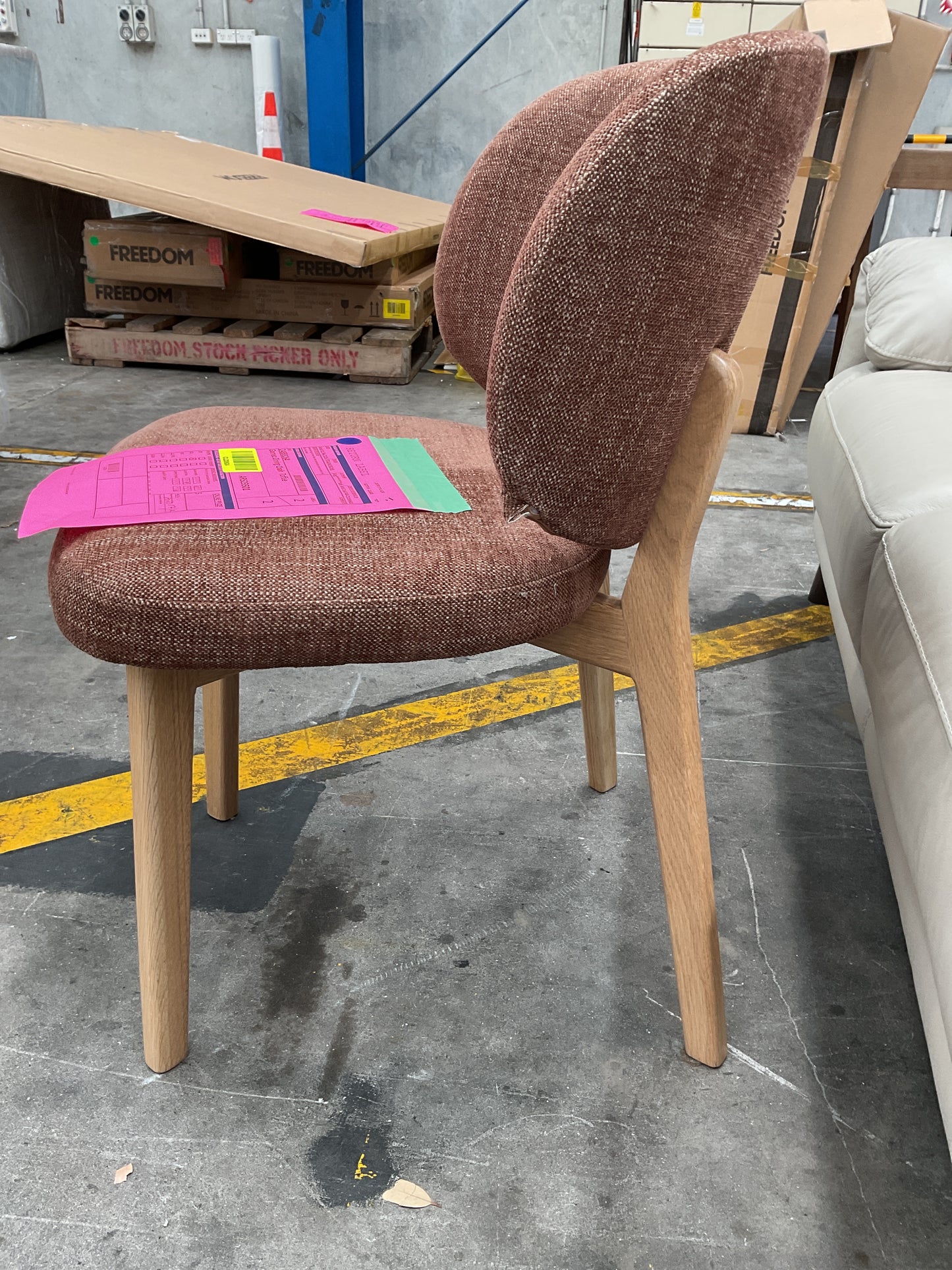 NZ CLZ20524 2 PCE GOMEZ DINING CHAIR TOFFEE