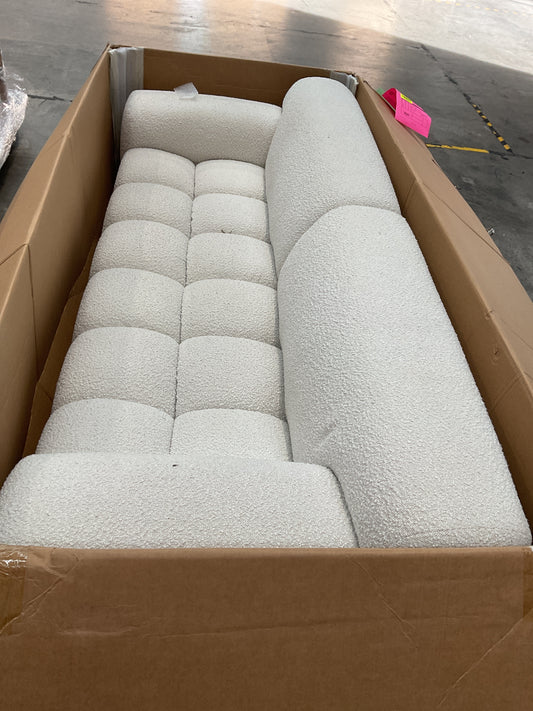 NZ CLZ20616 1 PCE AERO SOFA 3S JACQUARD BOUCLE CREAM