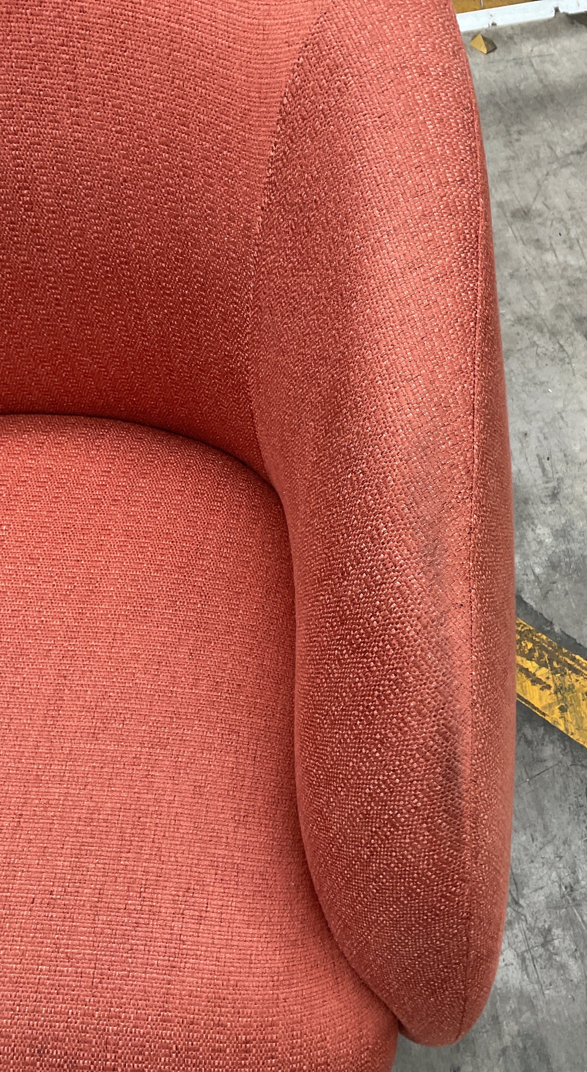 NZ CLZ20687 1 PCE COBBLE OCCASIONAL ARMCHAIR 1S ETON INDIAN RED