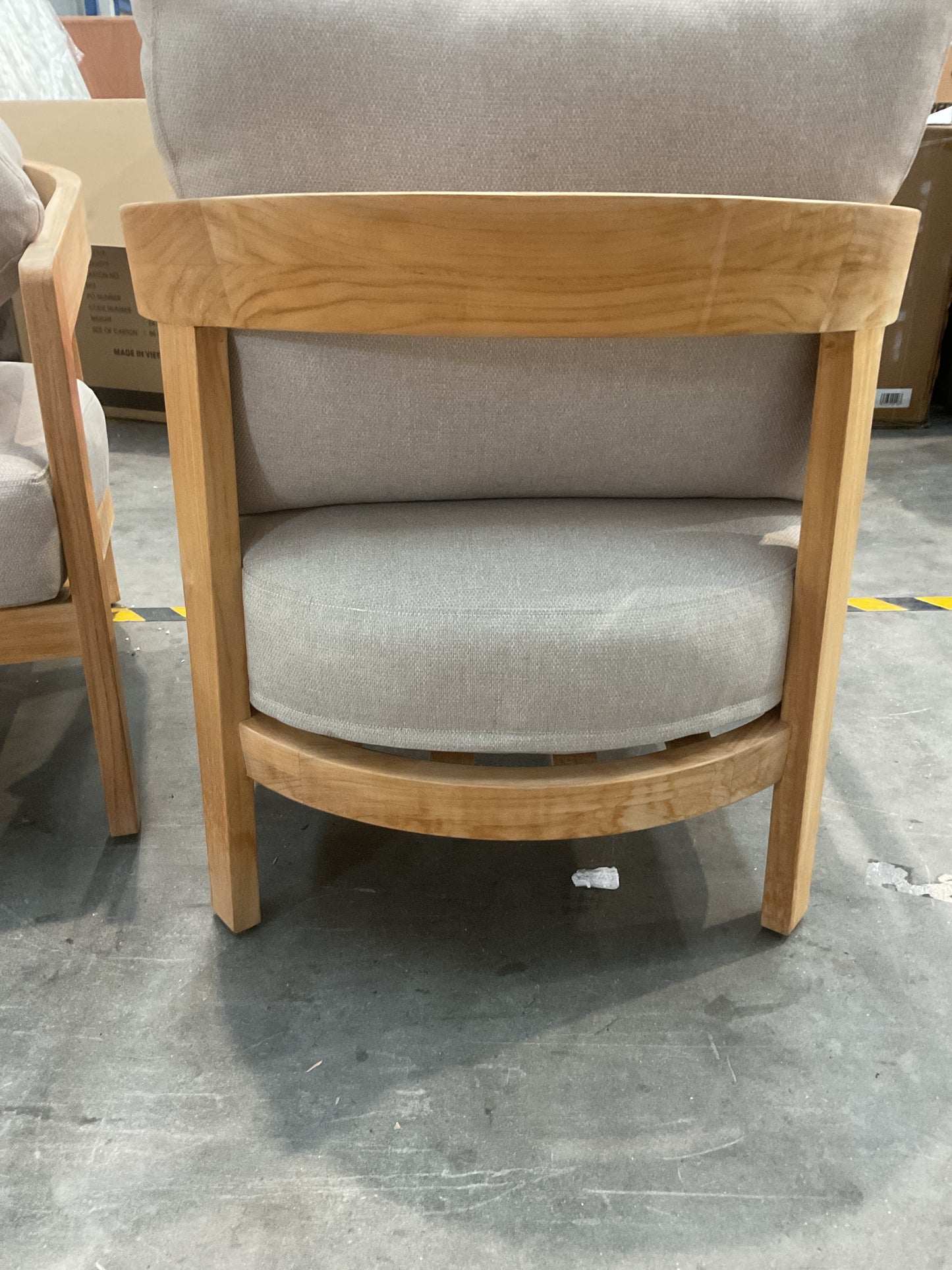 NZ CLZ20644 2 PCE BOREE ARMCHAIR TEAK NATURAL