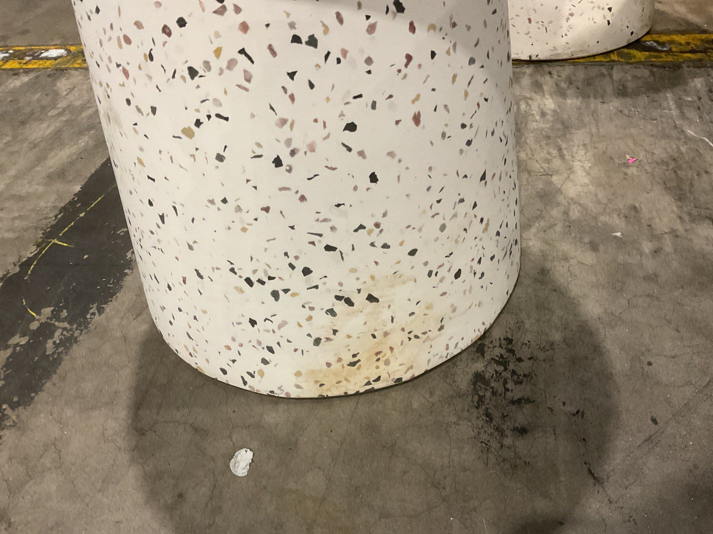 NZ CLZ20658 2 PCE BISCAY STOOL TERRAZZO WHITE