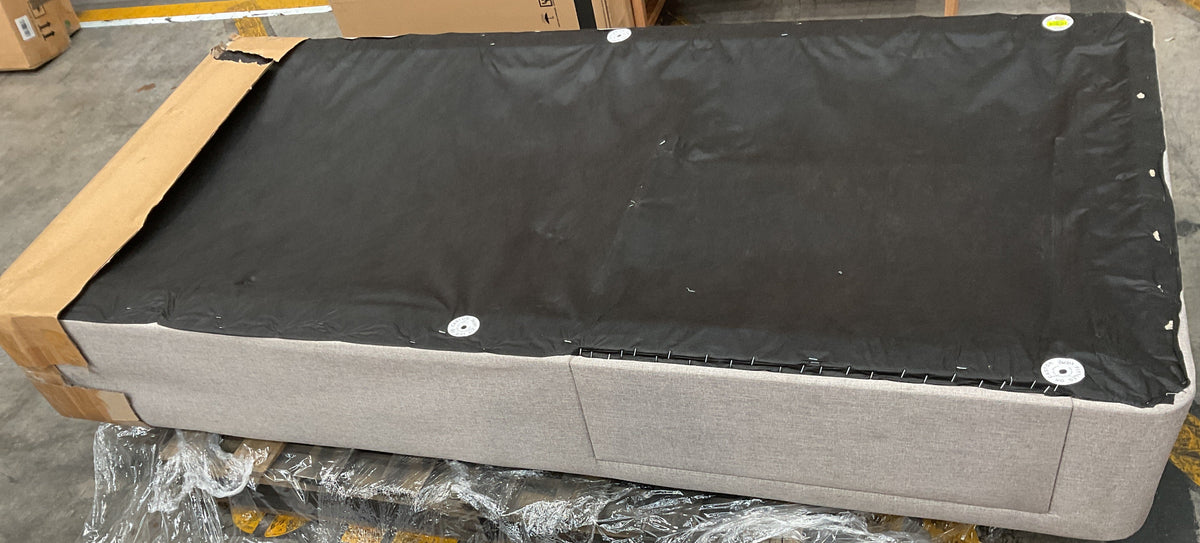 NZ CLZ20678 2 PCE FREEDOM PLATFORM 1 DRAWER BASE SUPER KING SPLIT TAUPE (LEFT & RIGHT)