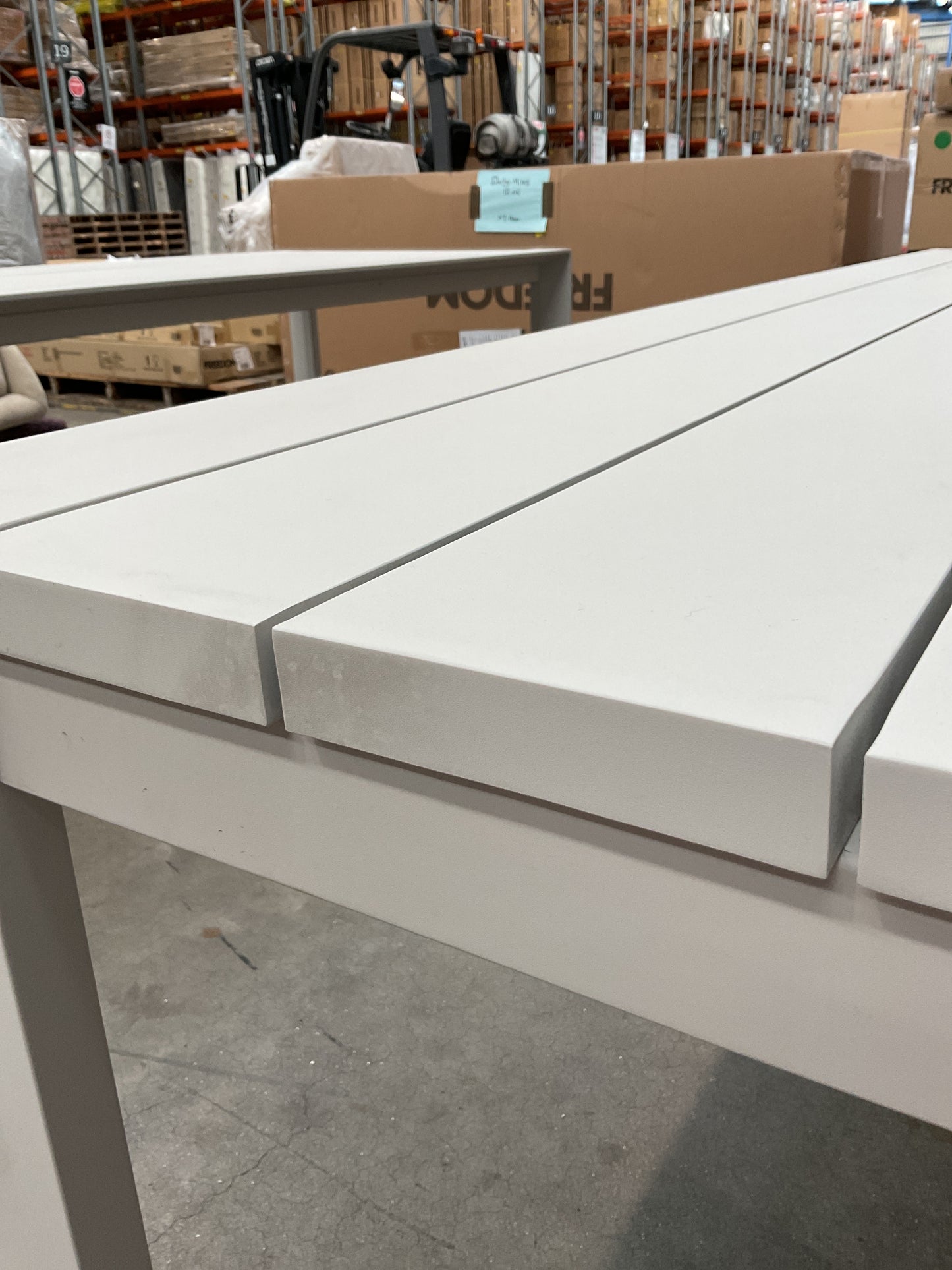 NZ CLZ20619 | 1 PCE | ATAMAN|DINING TABLE|240X111.5CM ALUMINIUM OFF WHITE