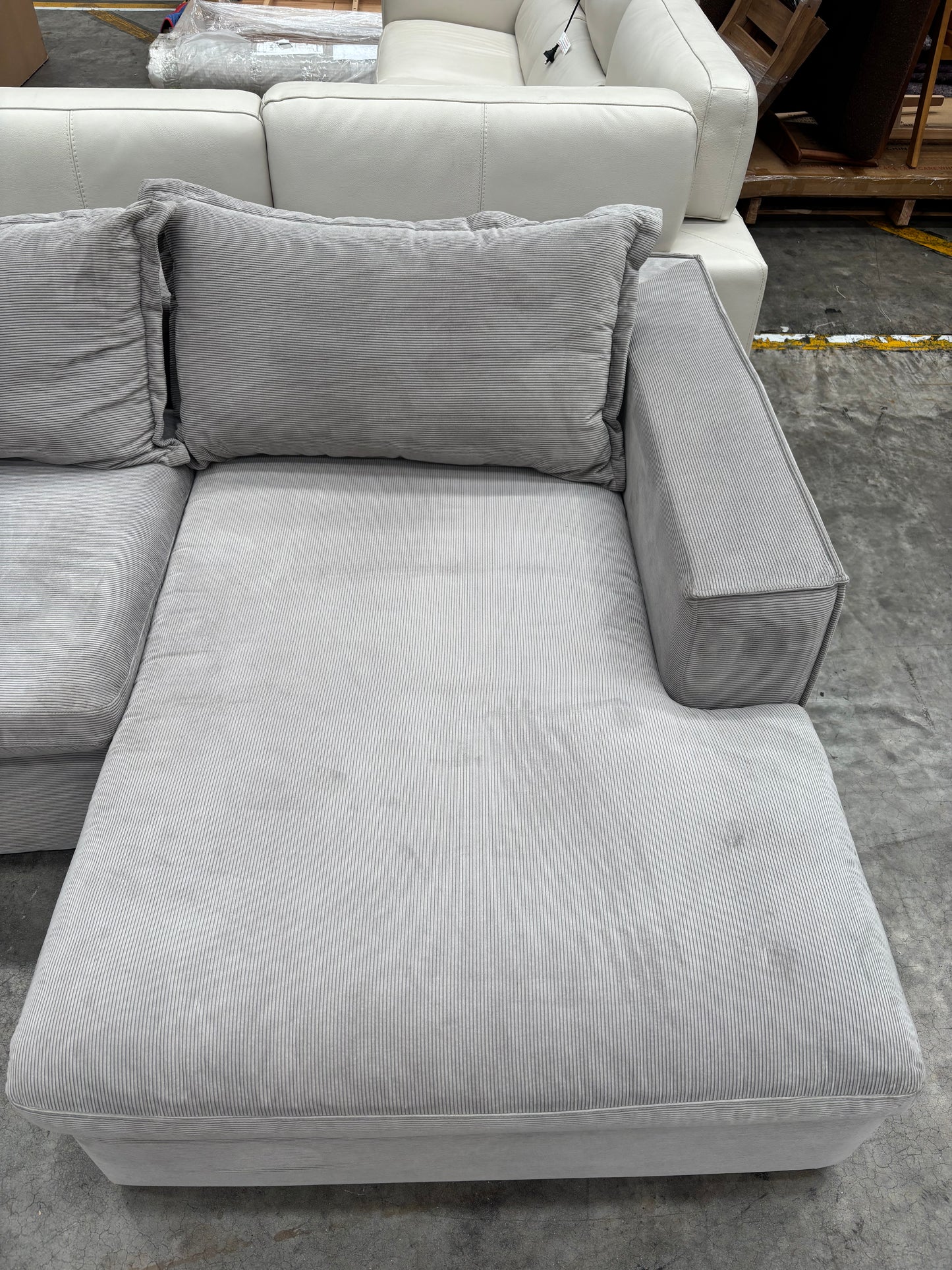 NZ CLZ20278 2pc Salsie French Seam Modular Set Modern Pewter