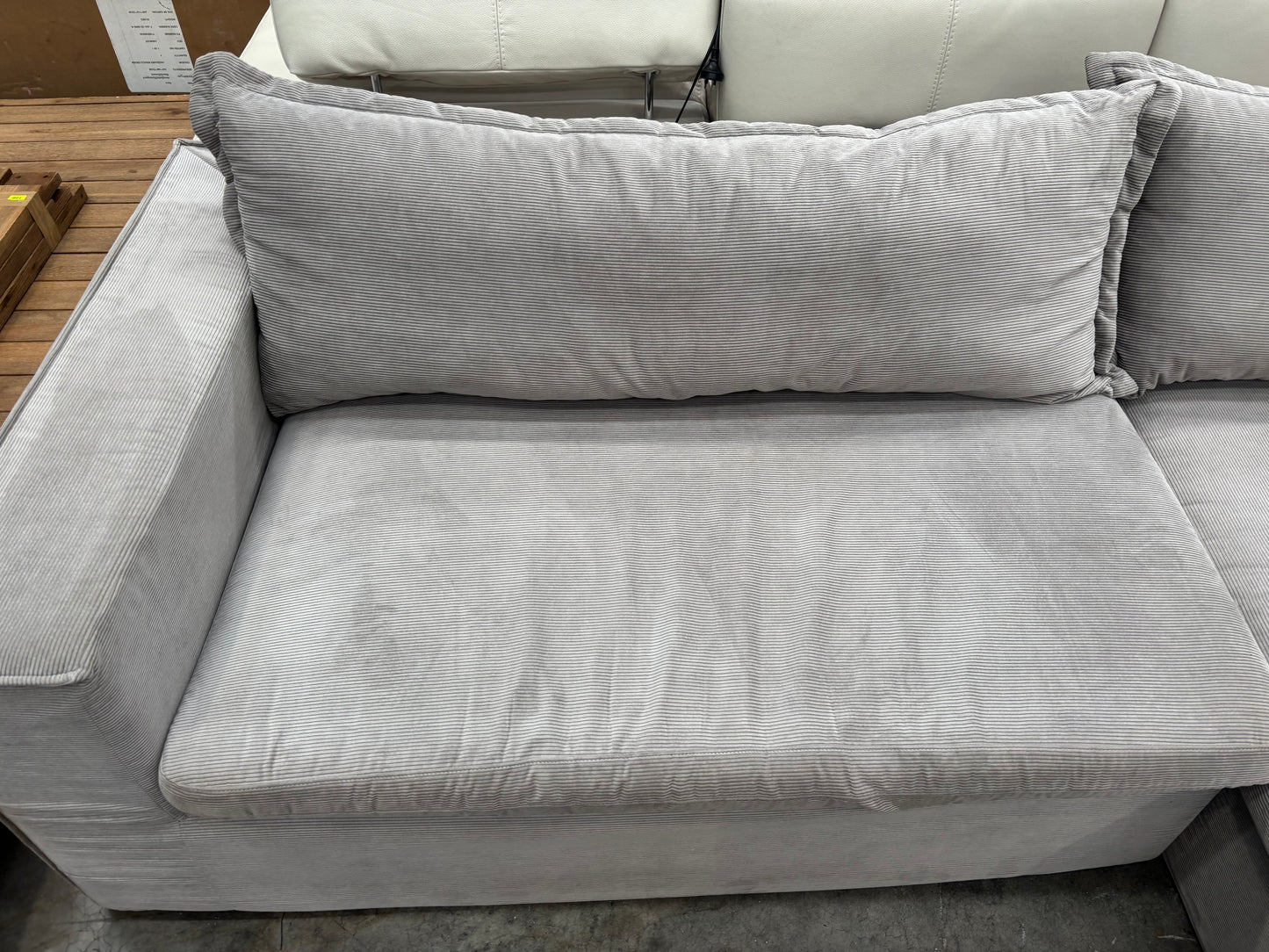 NZ CLZ20278 2pc Salsie French Seam Modular Set Modern Pewter