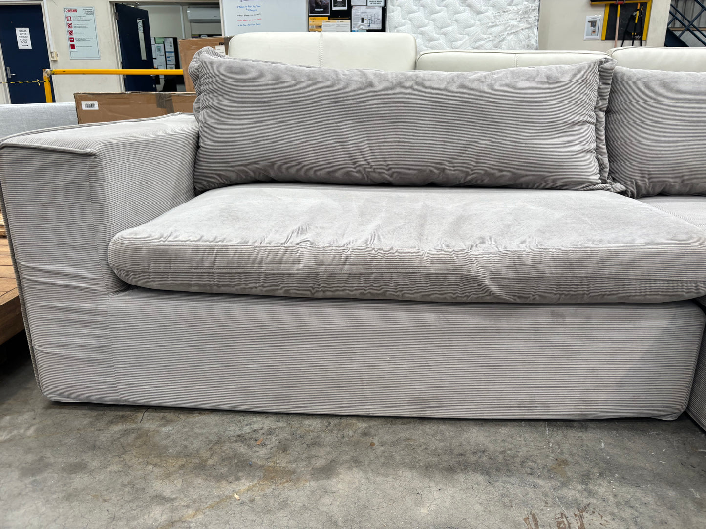 NZ CLZ20278 2pc Salsie French Seam Modular Set Modern Pewter