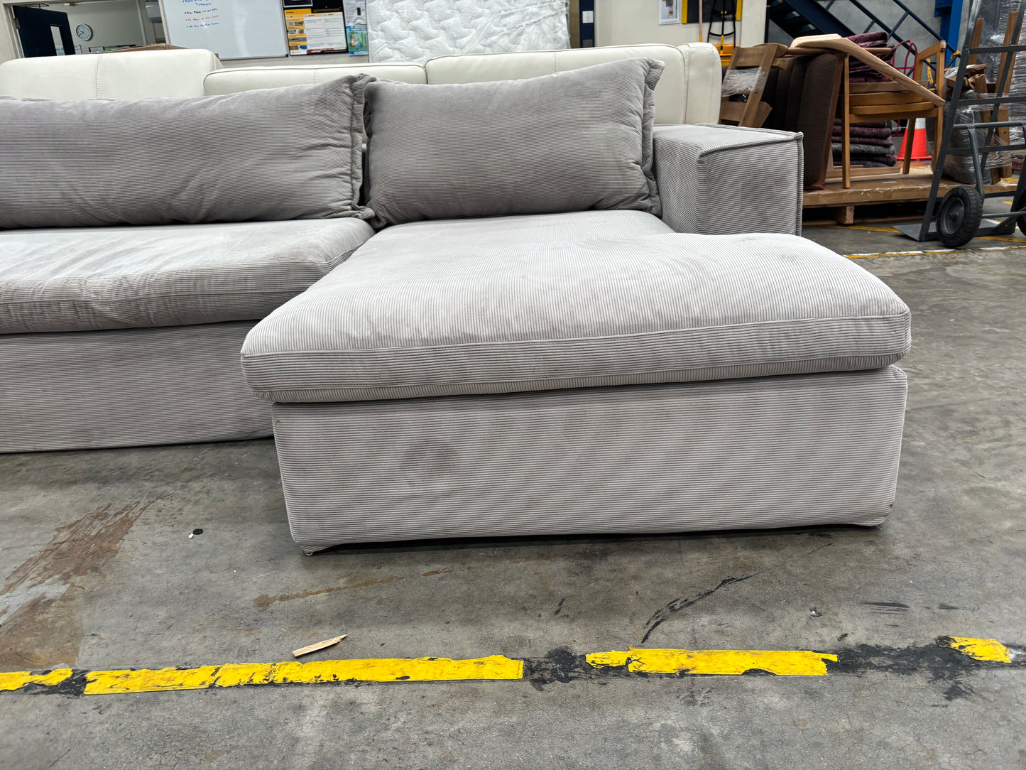 NZ CLZ20278 2pc Salsie French Seam Modular Set Modern Pewter