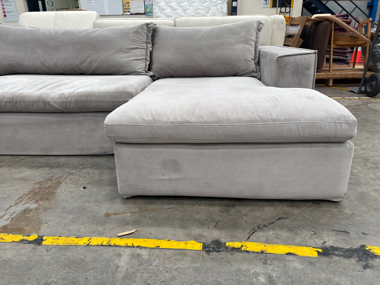 NZ CLZ20278 2pc Salsie French Seam Modular Set Modern Pewter