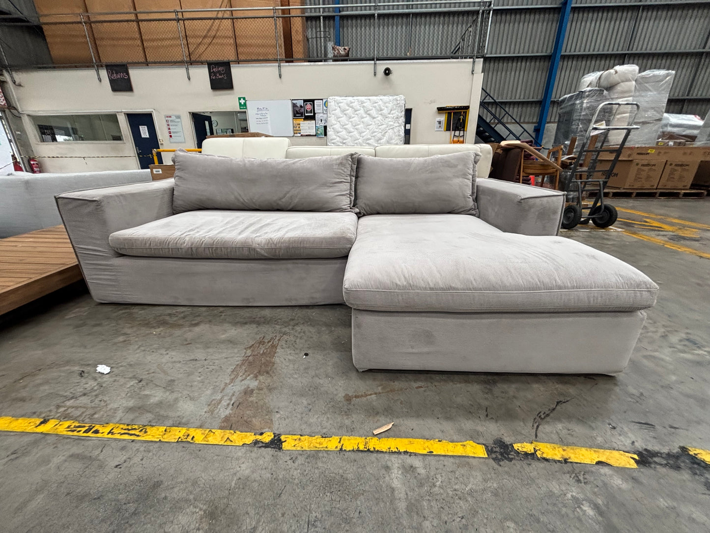 NZ CLZ20278 2pc Salsie French Seam Modular Set Modern Pewter