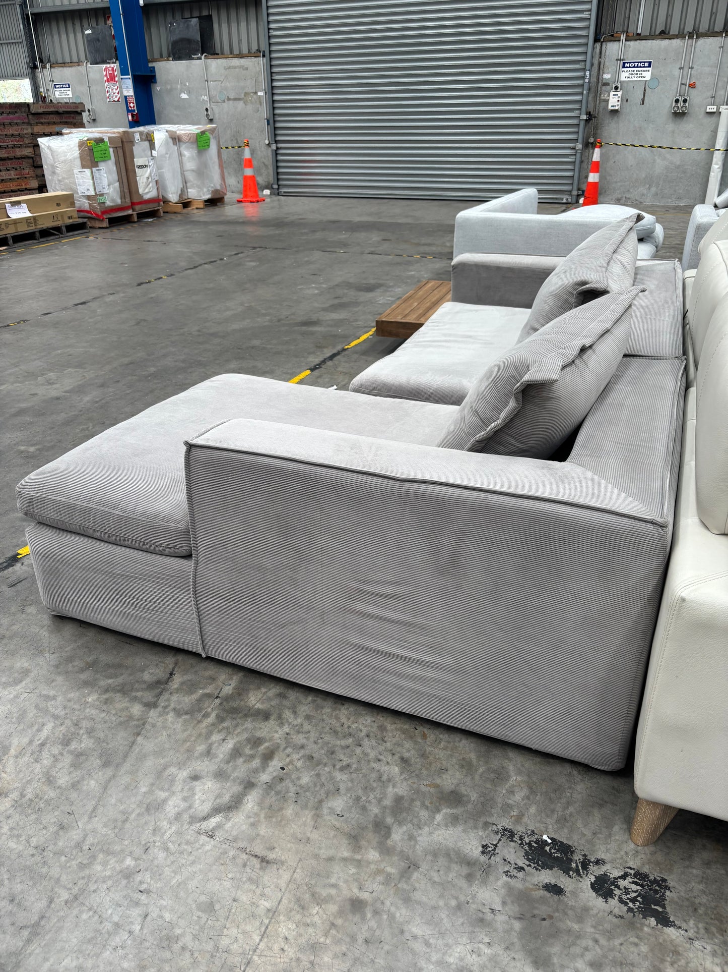 NZ CLZ20278 2pc Salsie French Seam Modular Set Modern Pewter