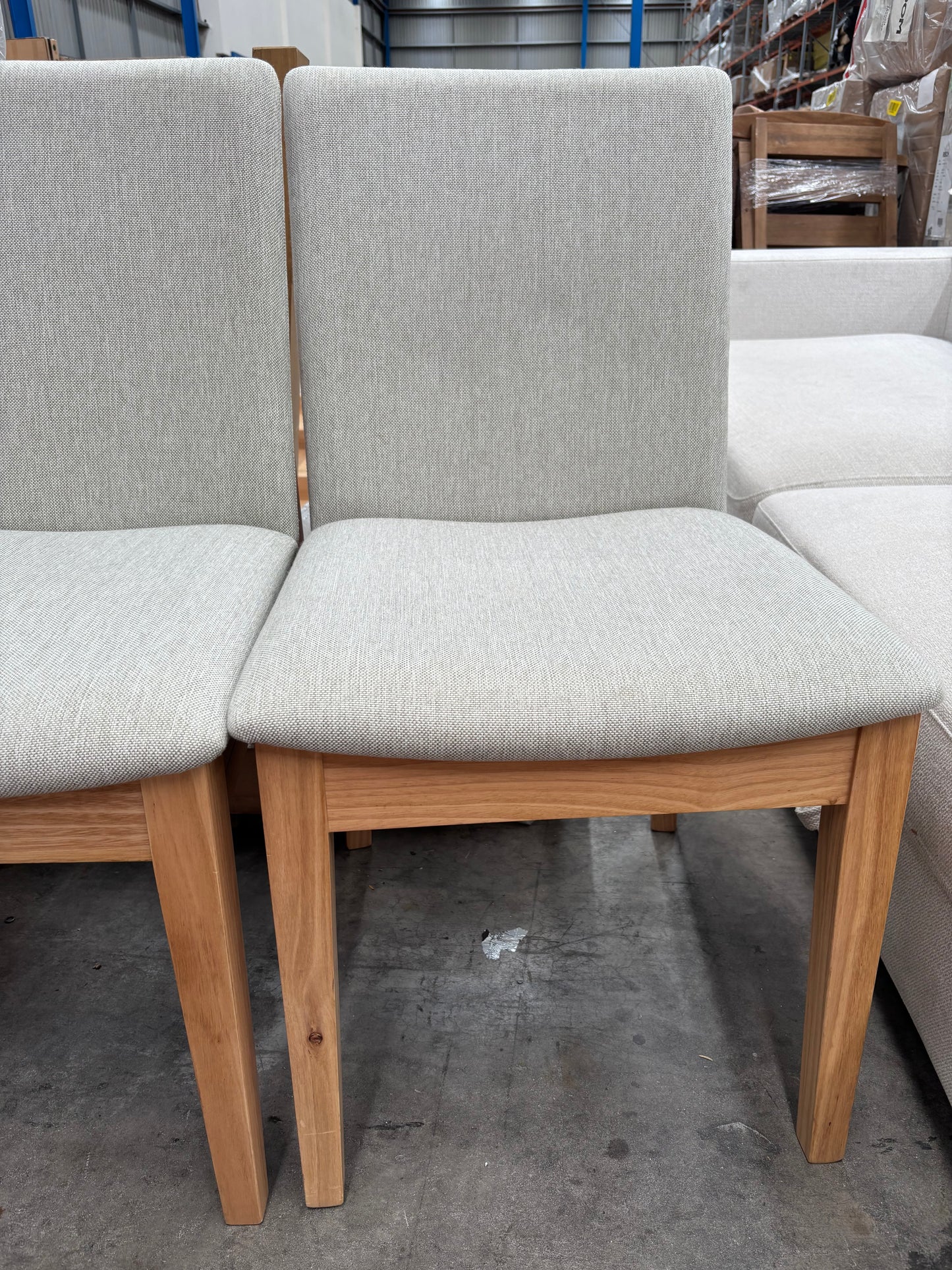 NZ PRZ20116 Hensley Dining Chair Upholstered Seat Natural