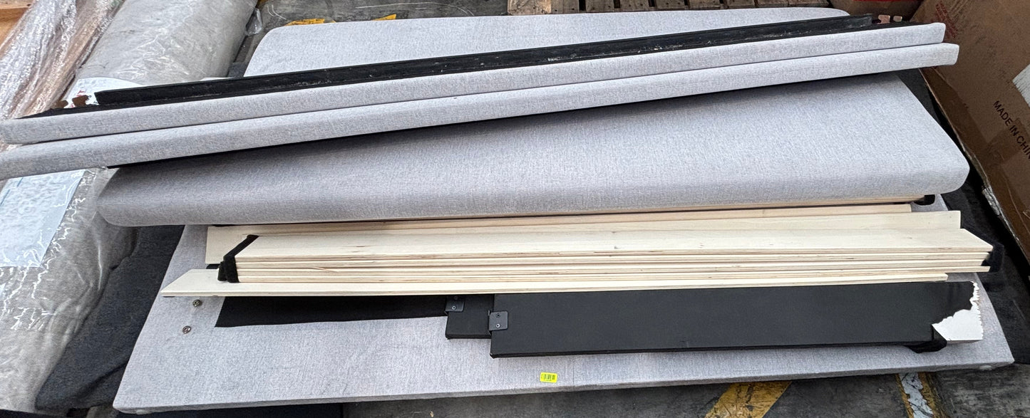 NZ CLZ20287 Ava Bed NZ King Light Grey Set