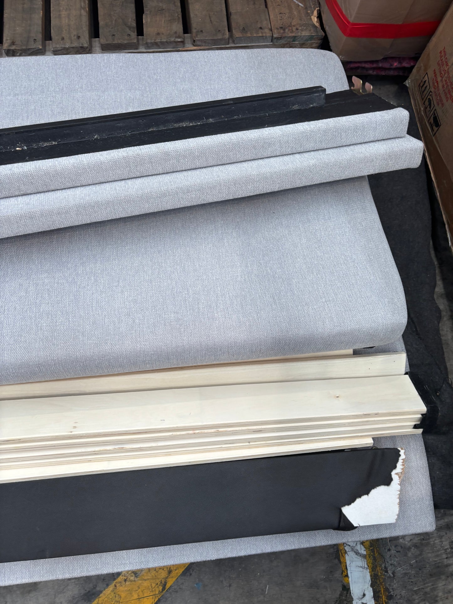 NZ CLZ20287 Ava Bed NZ King Light Grey Set