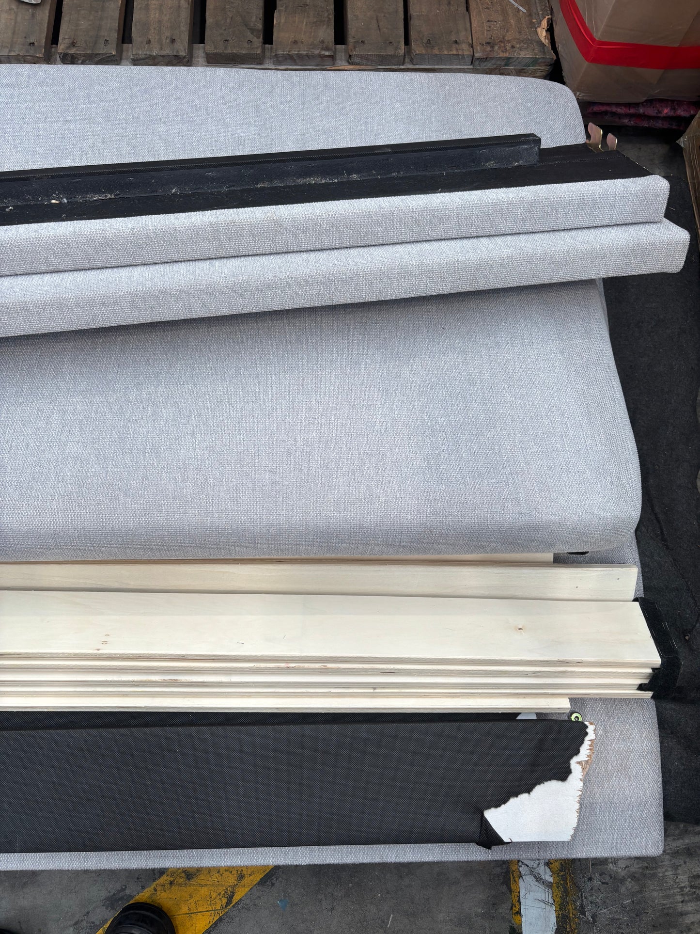 NZ CLZ20287 Ava Bed NZ King Light Grey Set