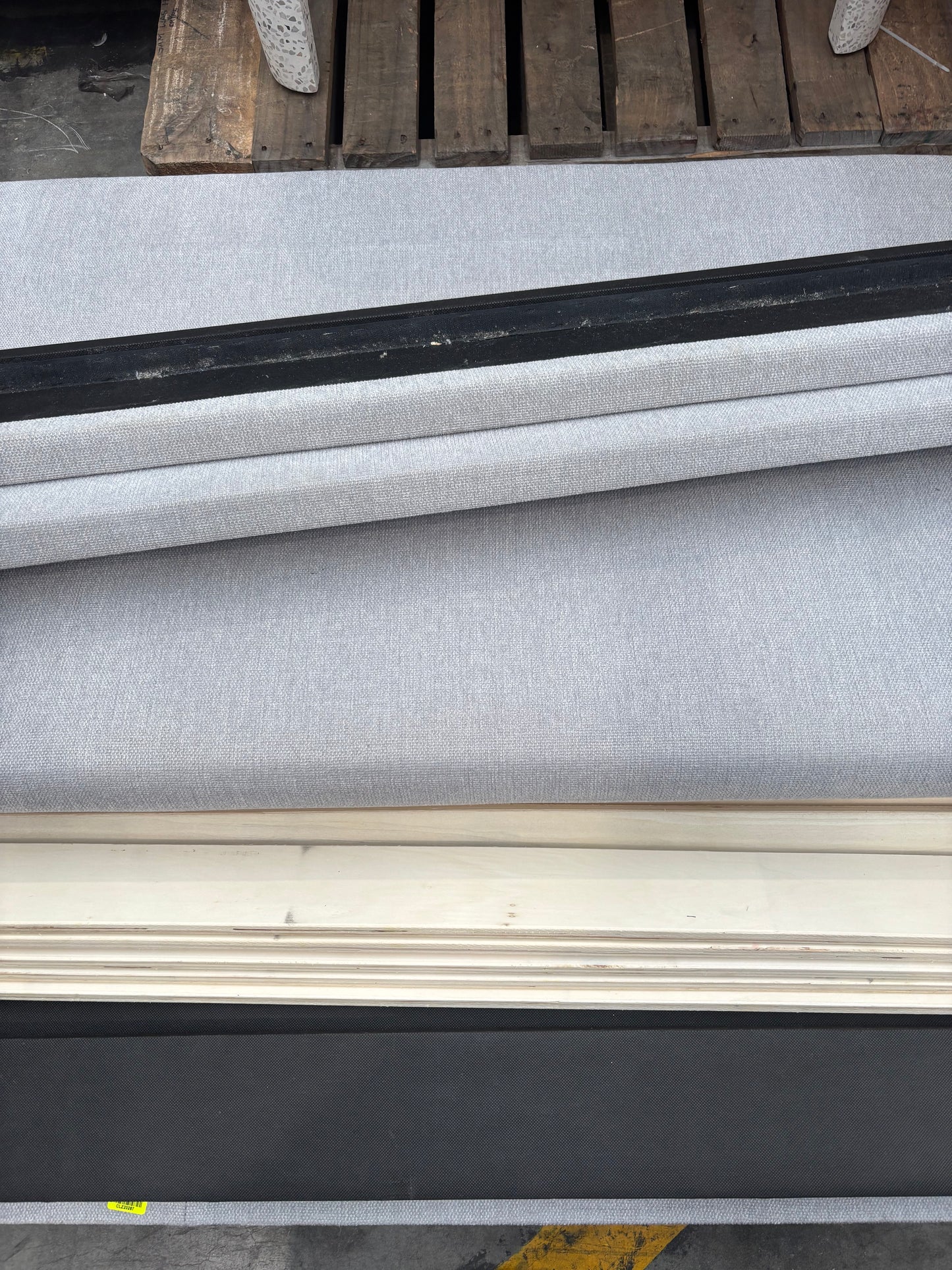 NZ CLZ20287 Ava Bed NZ King Light Grey Set