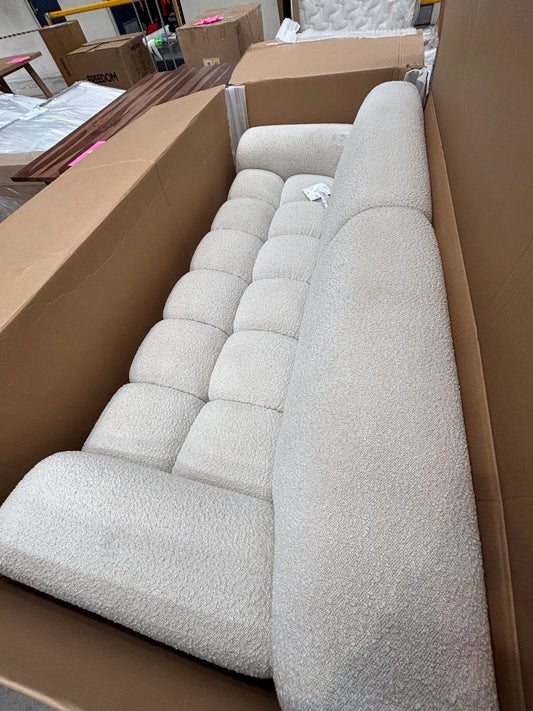 NZ CLZ20288 Aero Sofa 3S Jacquard Boucle Cream
