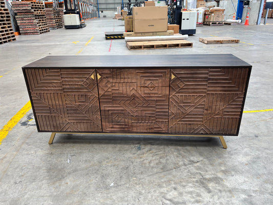 NZ CLZ20293 Labyrinth Buffet Natural/Black