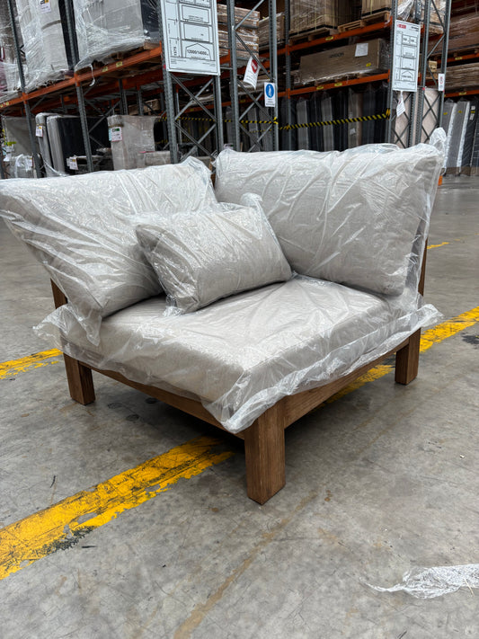 NZ PRZ20131 Cannes Outdoor Modular Corner Acacia Natural MKII