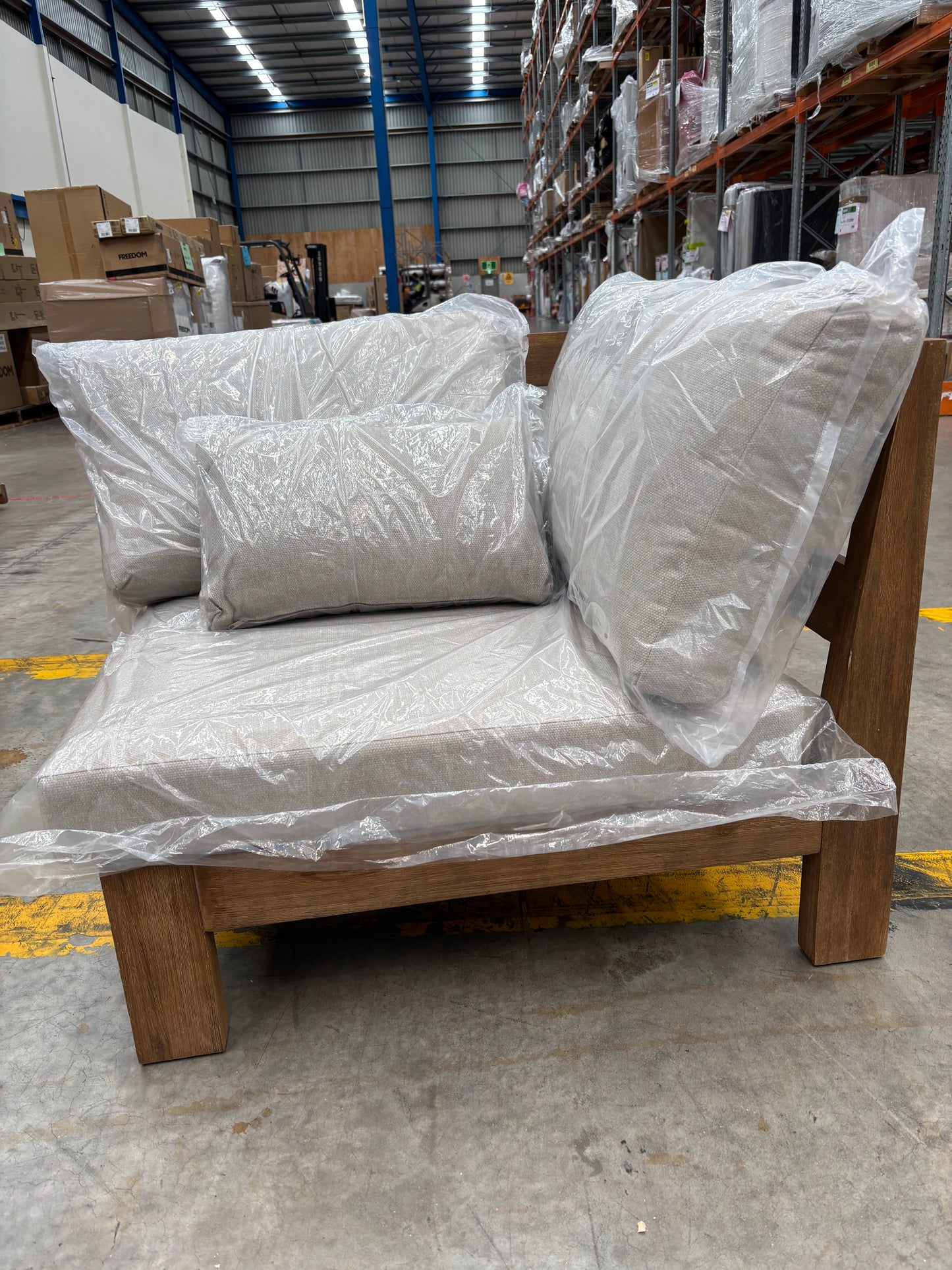 NZ PRZ20131 Cannes Outdoor Modular Corner Acacia Natural MKII