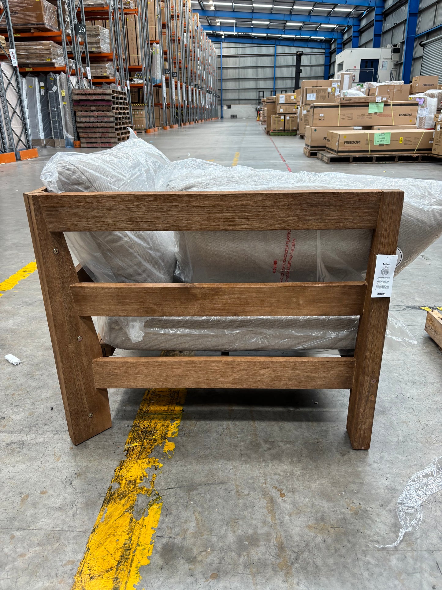 NZ PRZ20131 Cannes Outdoor Modular Corner Acacia Natural MKII