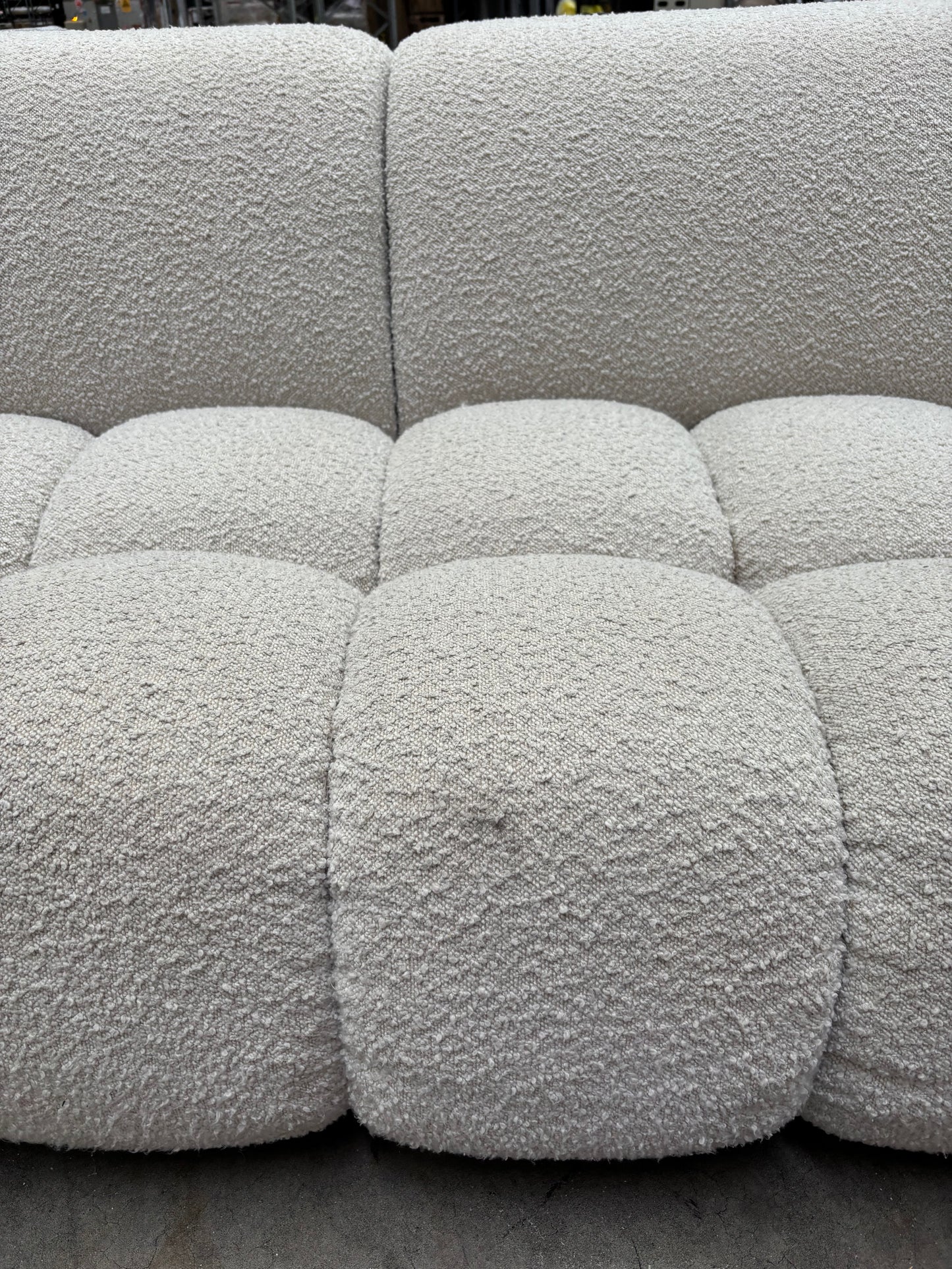 NZ CLZ20305 Aero Sofa 3S and Ottoman Jacquard Boucle Cream