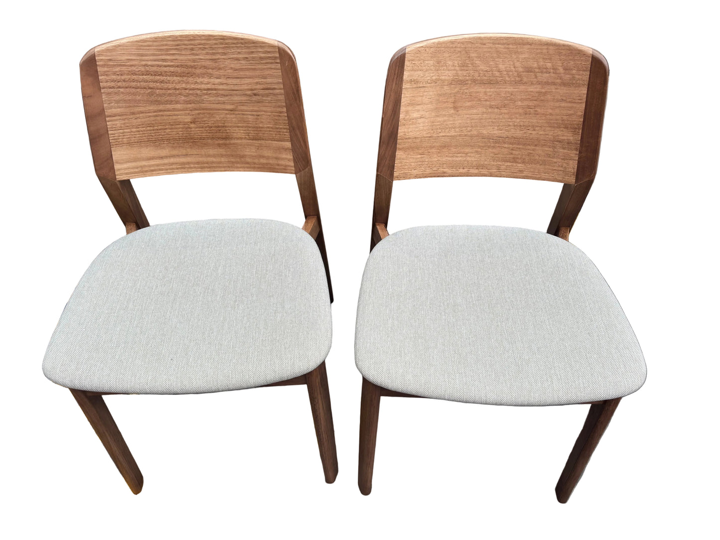 NZ PRZ20135 x2 Bowral Dining Chair Natural/Light Grey