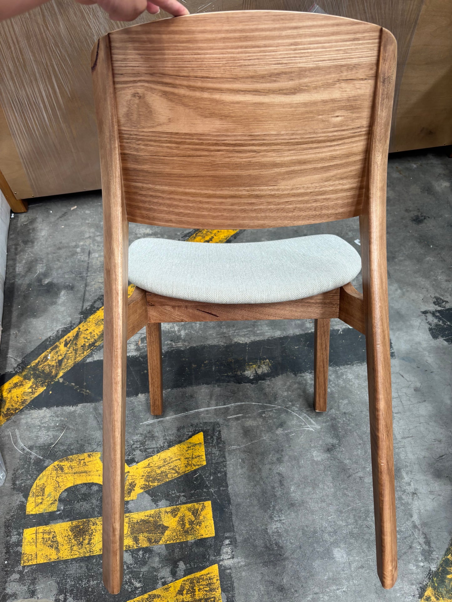 NZ PRZ20135 x2 Bowral Dining Chair Natural/Light Grey
