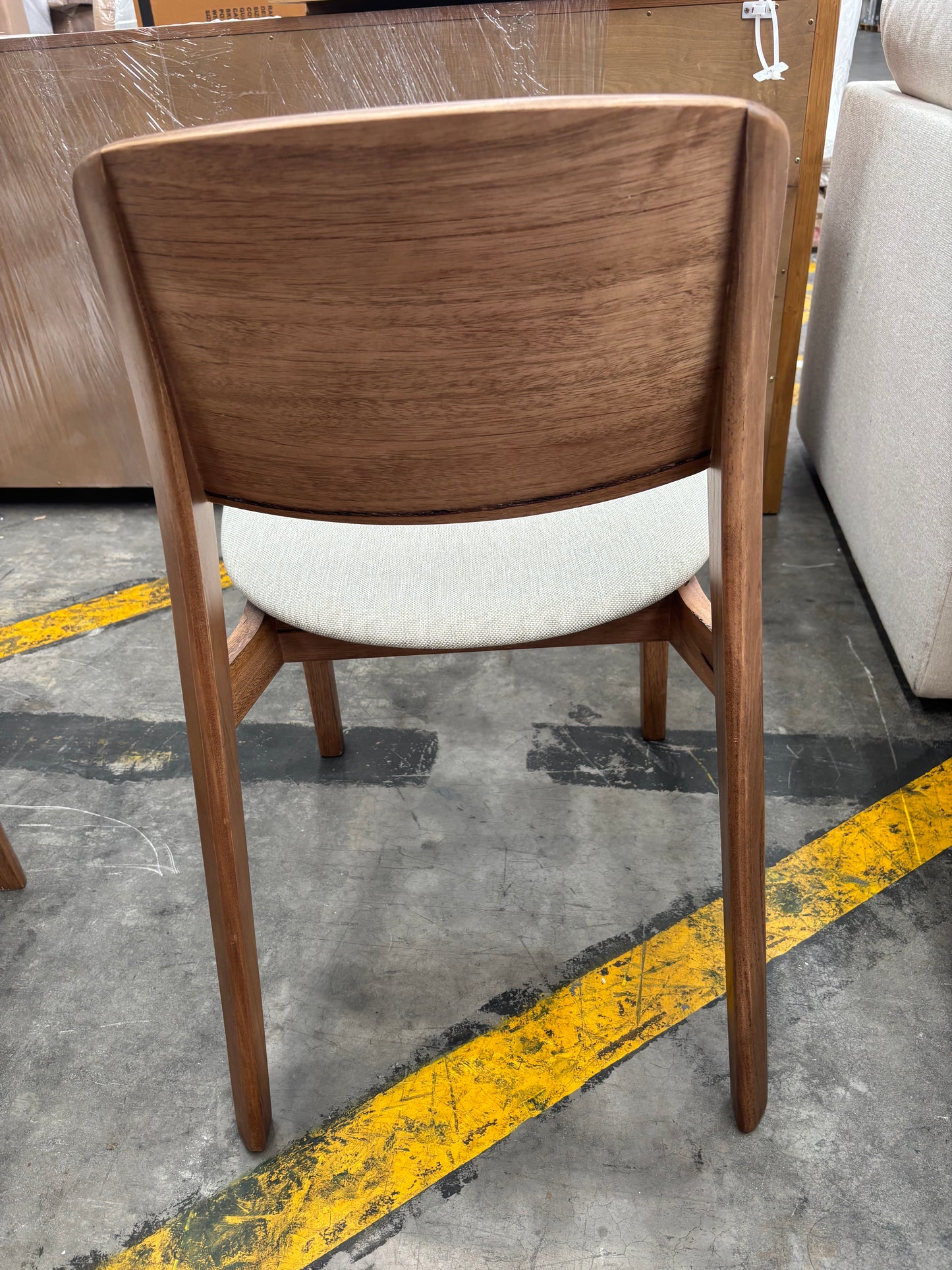 NZ PRZ20135 x2 Bowral Dining Chair Natural/Light Grey