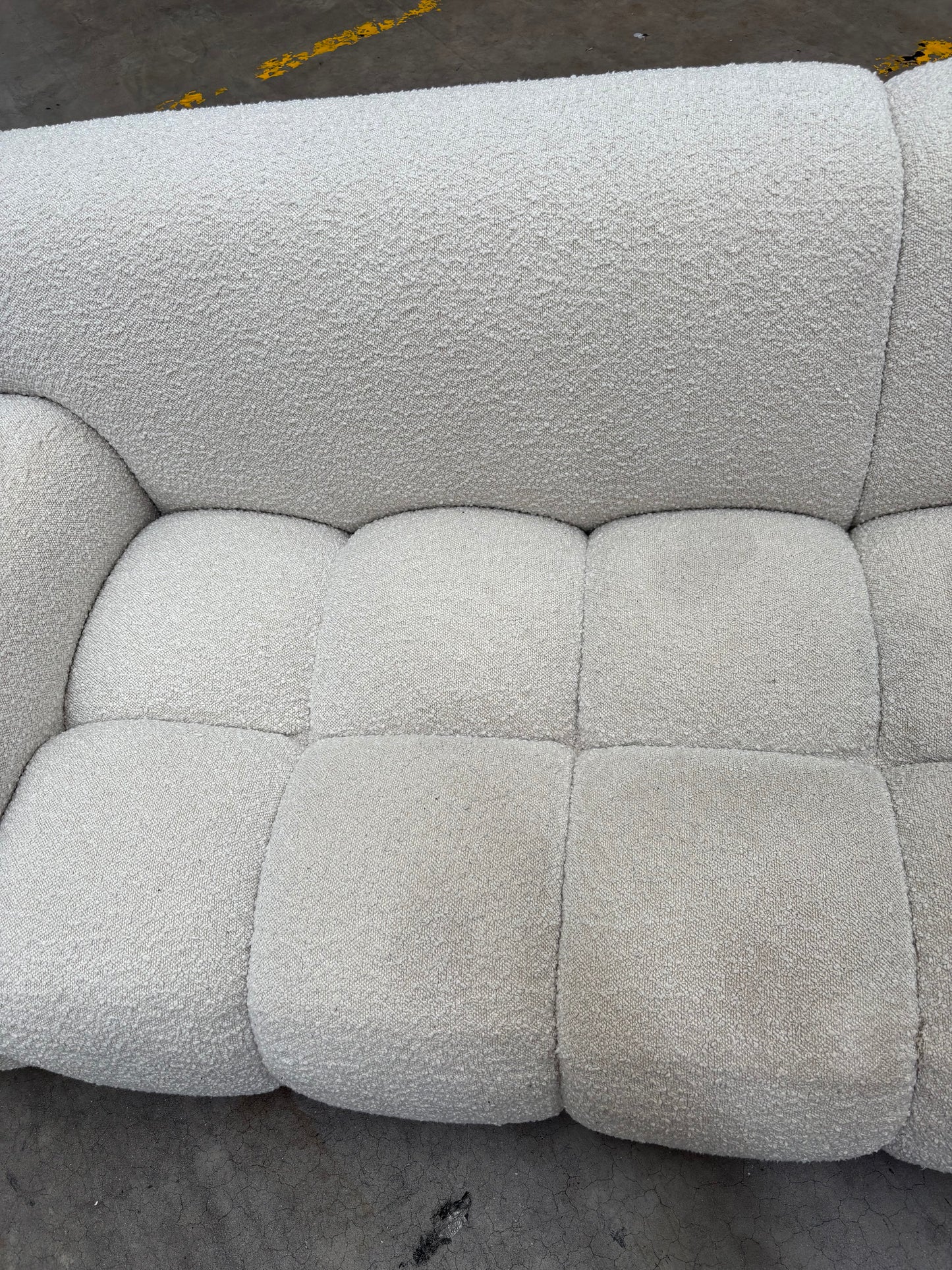 NZ CLZ20309 Aero Sofa 3S & Ottoman Jacquard Boucle Cream