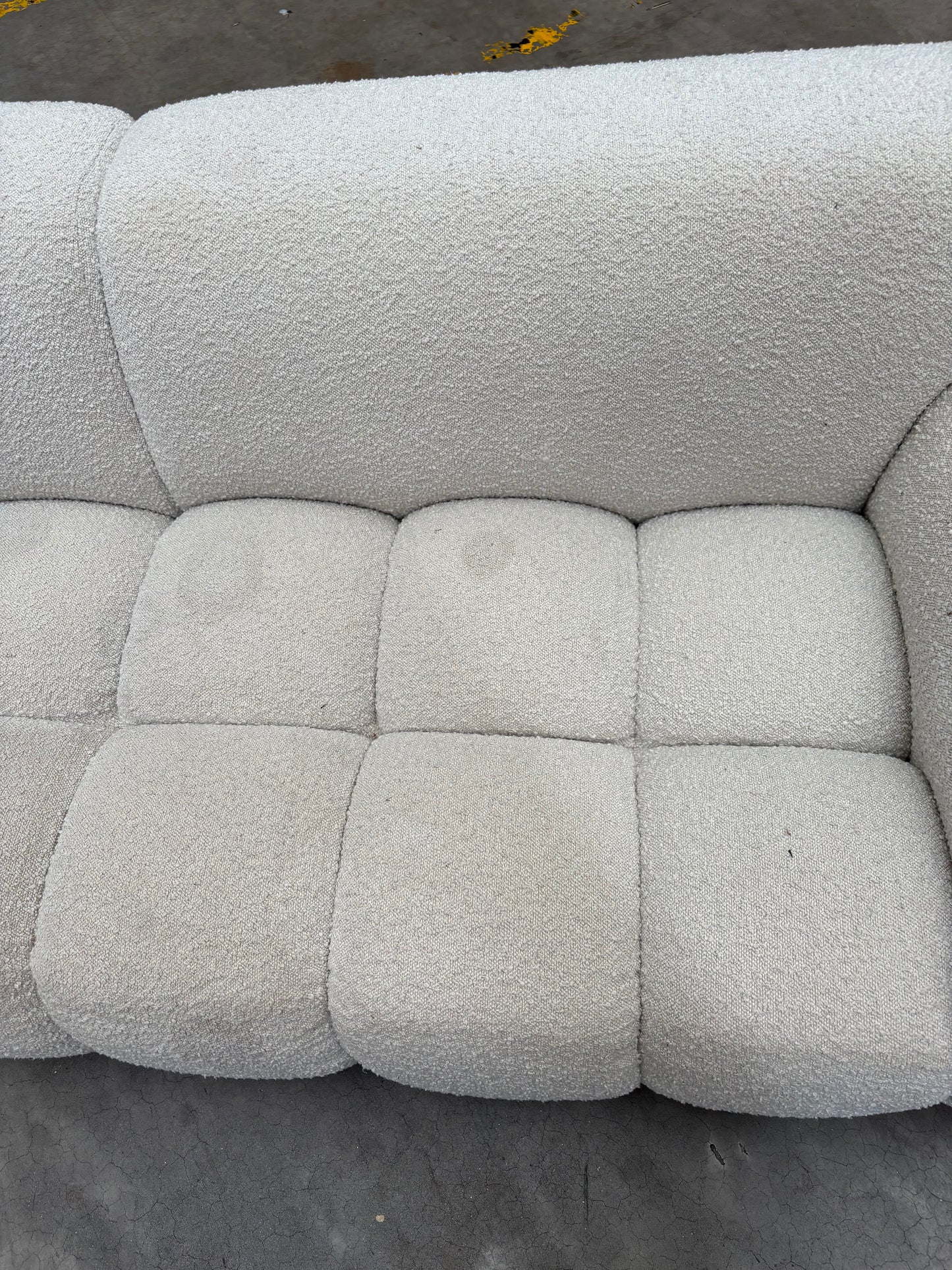 NZ CLZ20309 Aero Sofa 3S & Ottoman Jacquard Boucle Cream