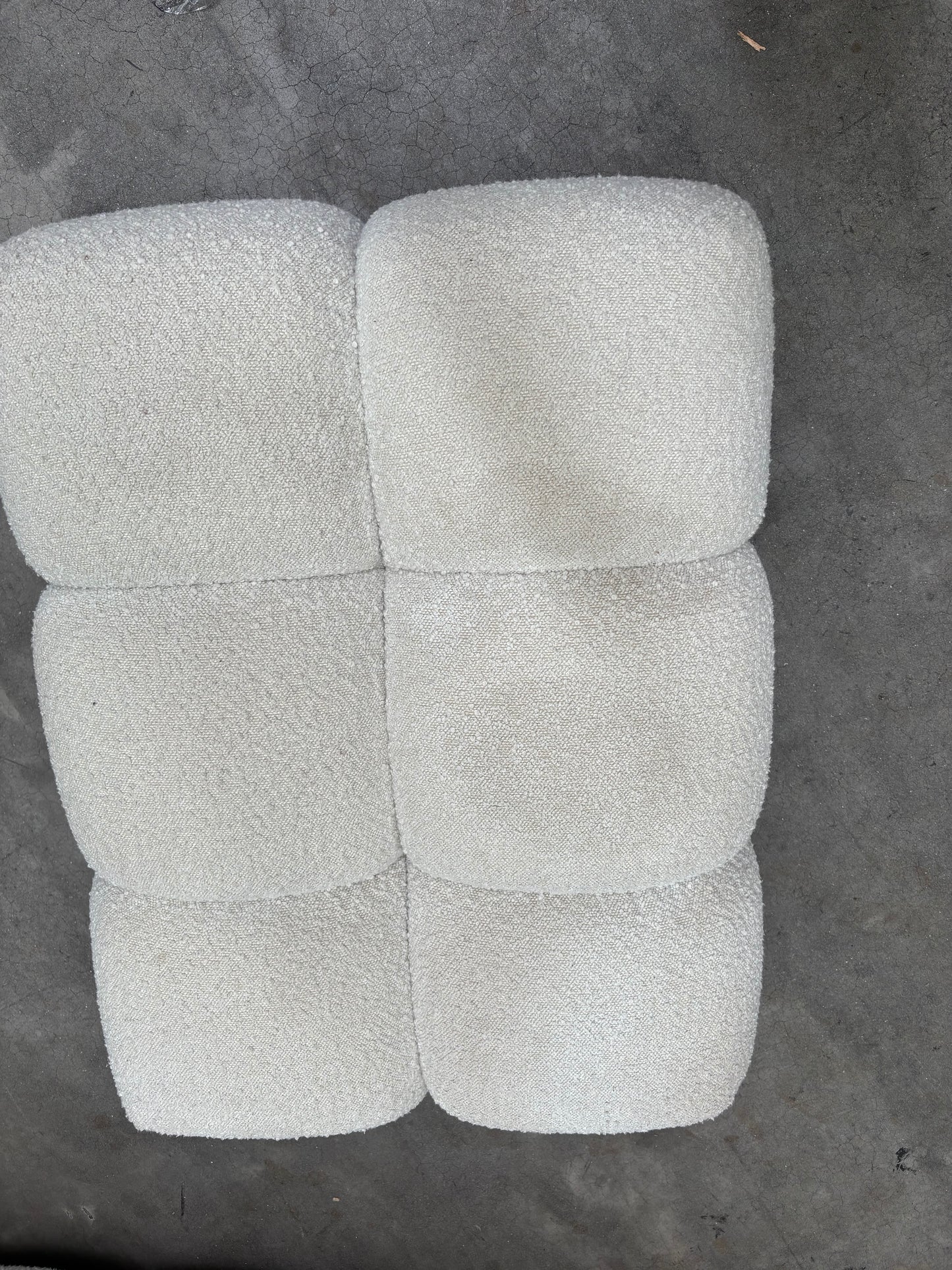 NZ CLZ20309 Aero Sofa 3S & Ottoman Jacquard Boucle Cream