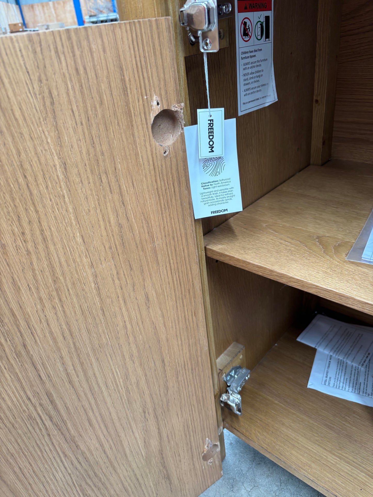 NZ CLZ20308 Atoll Buffet 175x45cm Natural