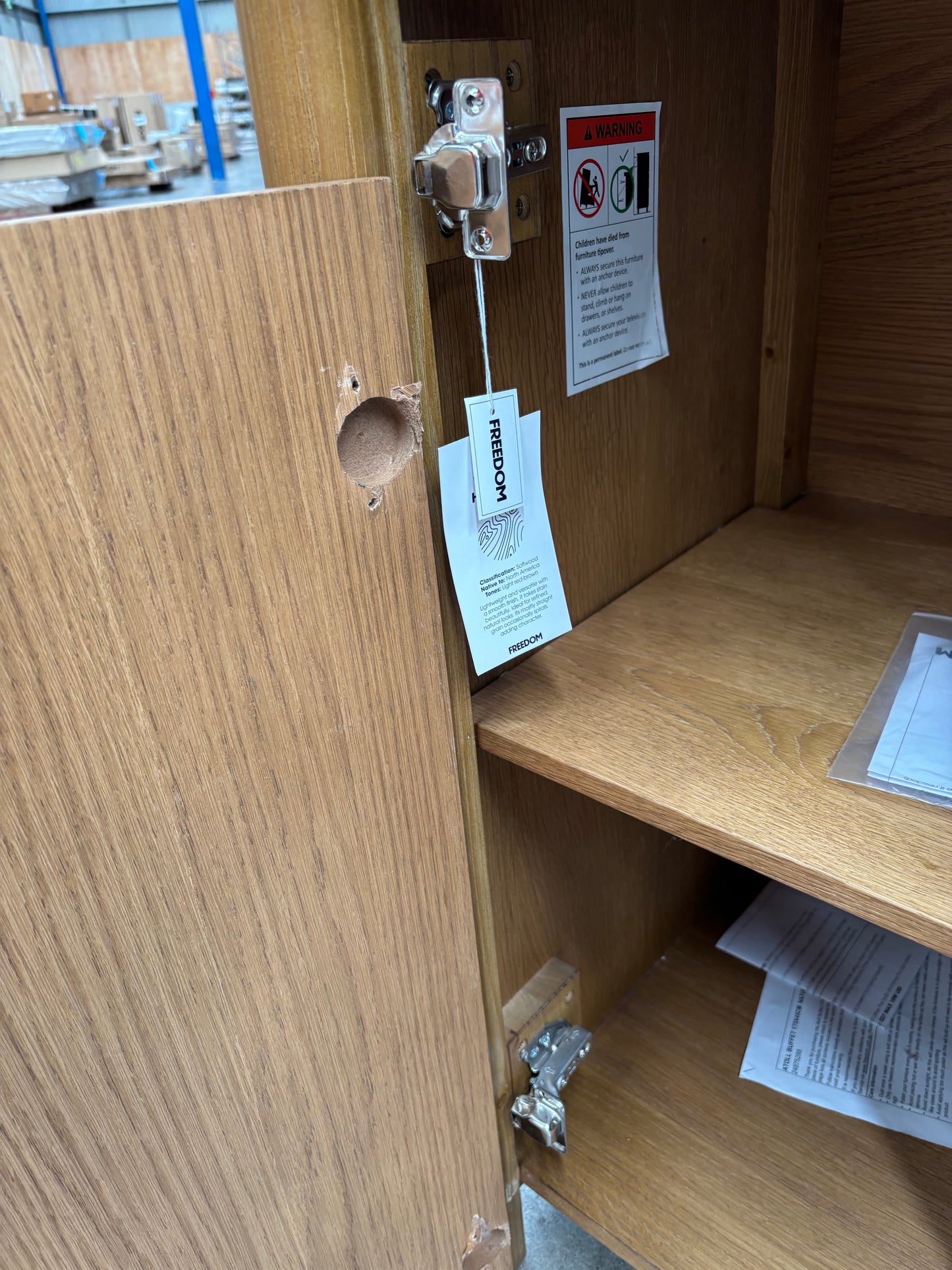 NZ CLZ20308 Atoll Buffet 175x45cm Natural