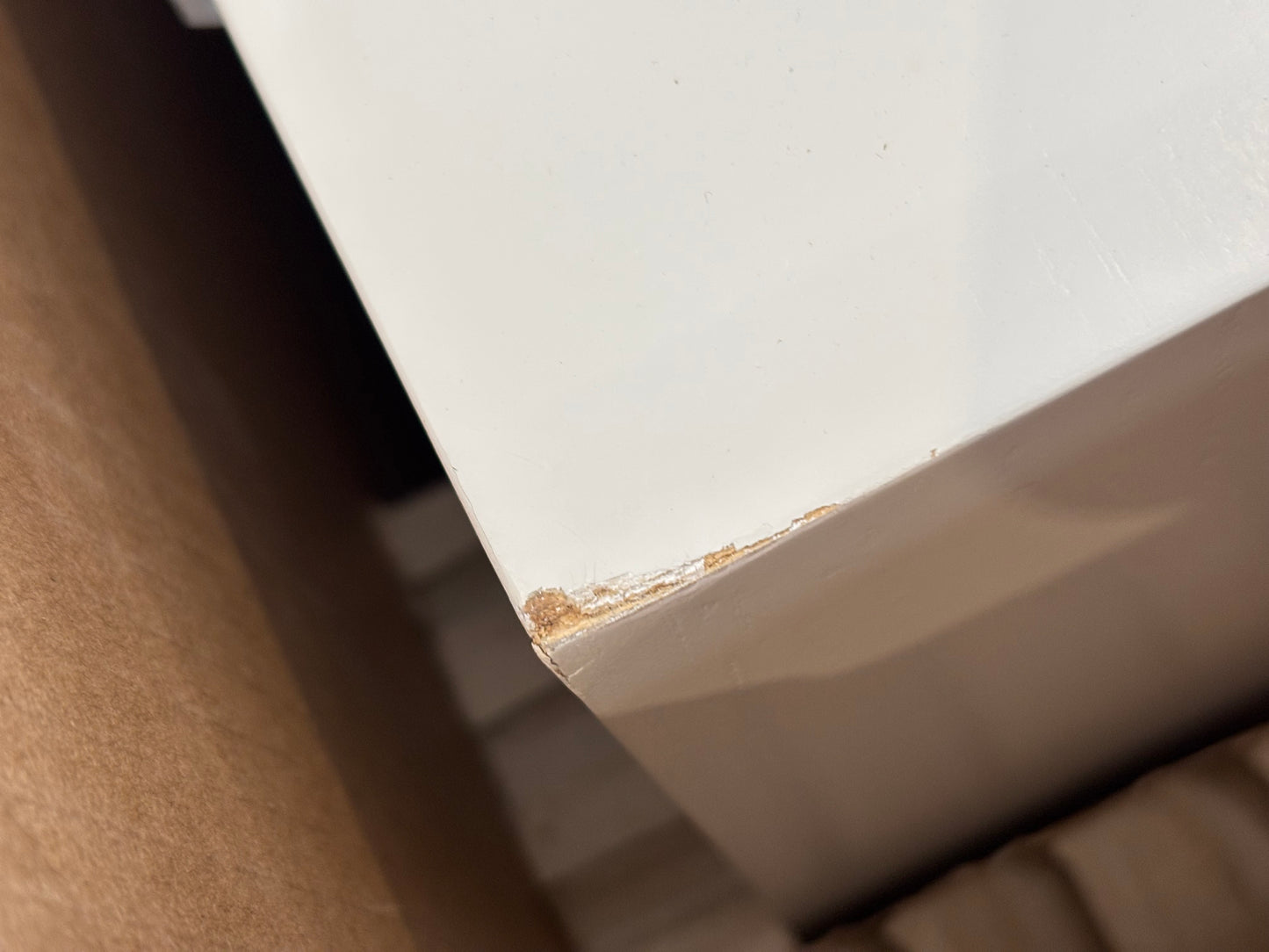 NZ CLZ20329 Quinn Bedside Table 1 Drawer White