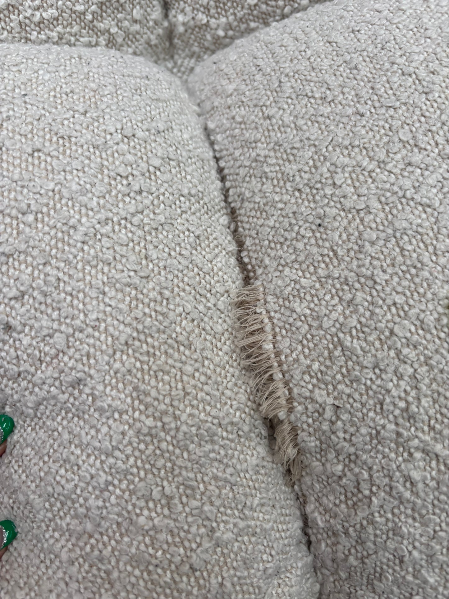 NZ CLZ20331 Aero Sofa 3S Jacquard Boucle Cream